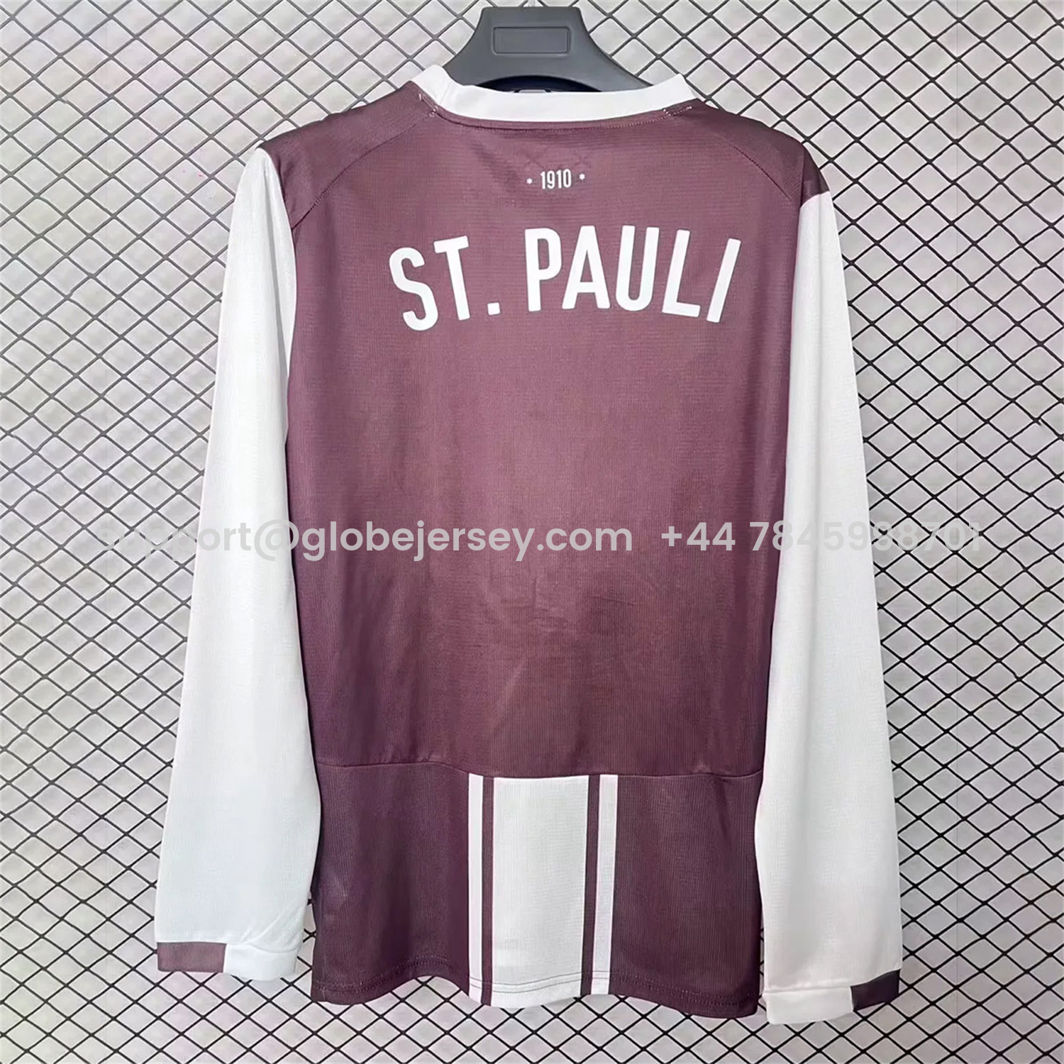 GlobeJersey-St. Pauli 25-26 Classic 1970s Design Special Long Sleeves Jersey - Fans Version