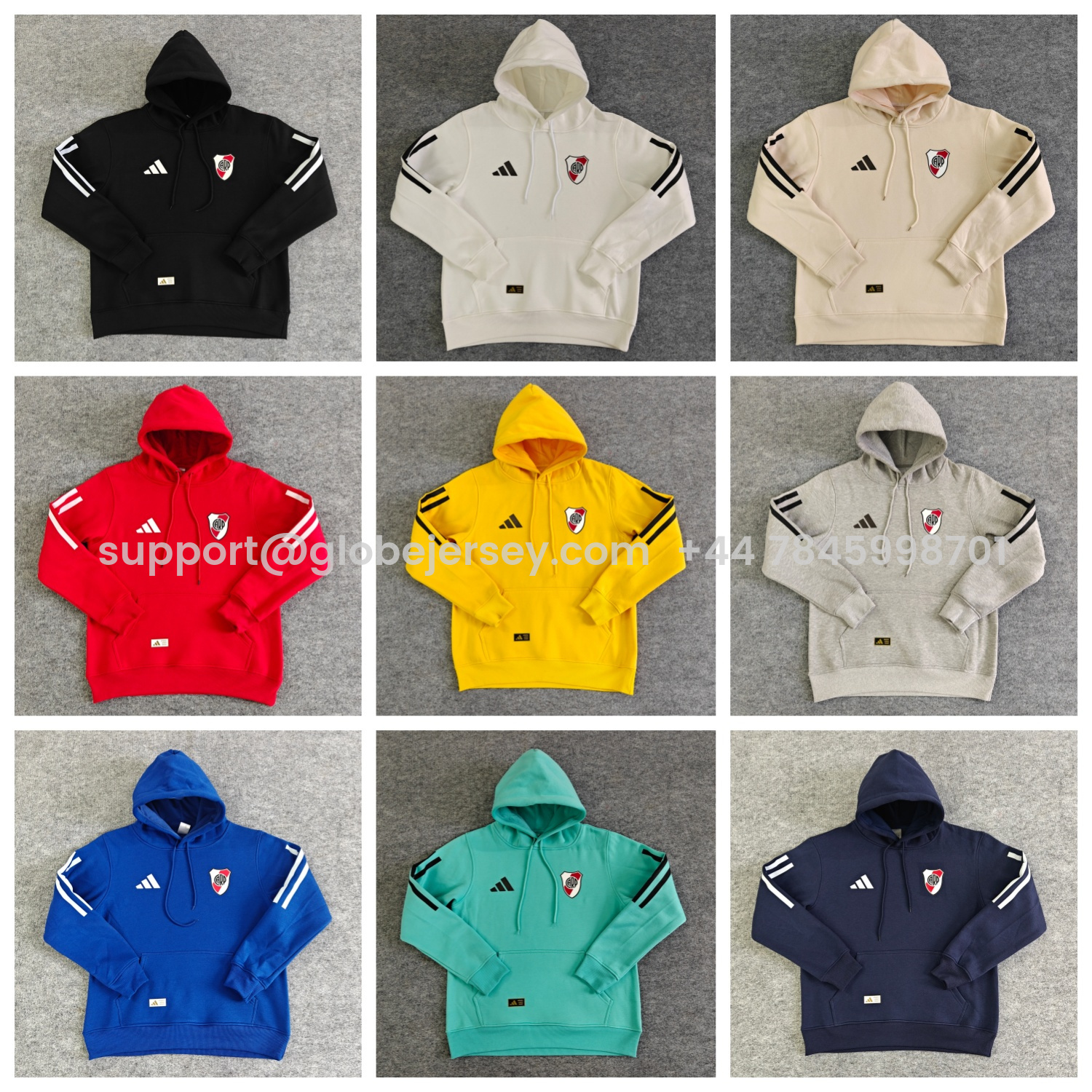 GlobeJersey-River Plate 25-26 Home Unisex Pullover Hoodie