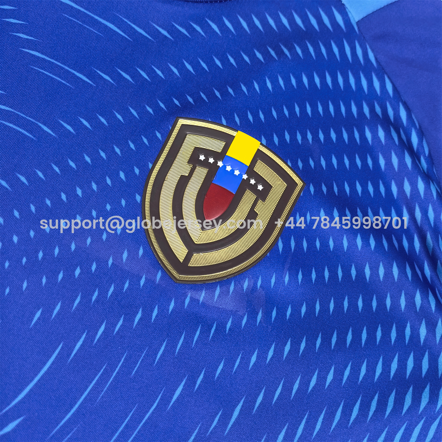 GlobeJersey-Venezuela 25-26 Blue Goalkeeper Jersey - Fans Version