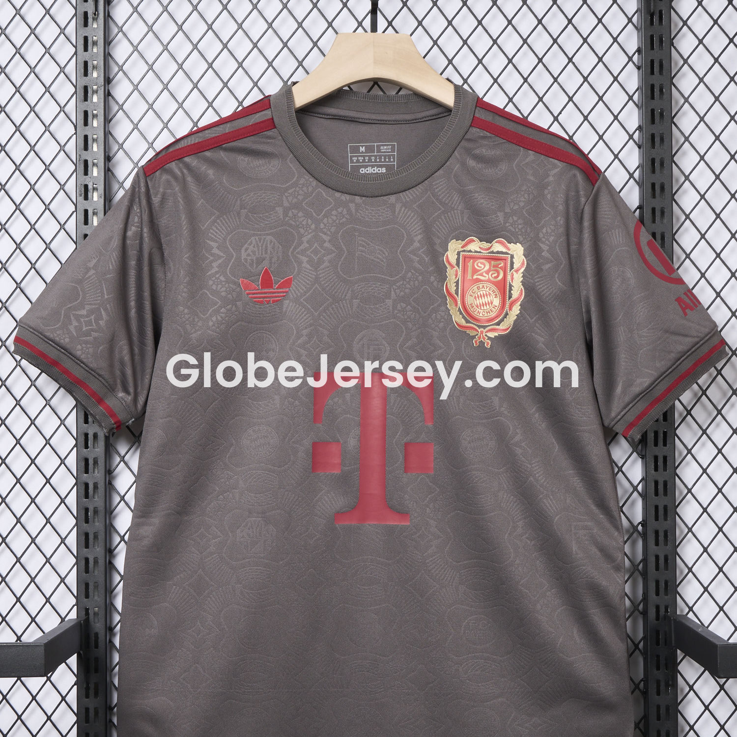 GlobeJersey-Bayern Munich 2025 Grey 125th Anniversary Jersey - Fans Version