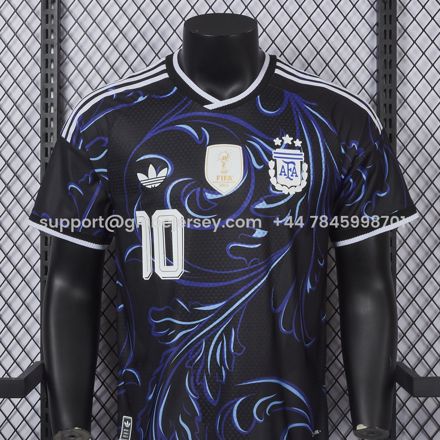 GlobeJersey-Argentina 2026 Away Deep Blue Jersey - Player Version