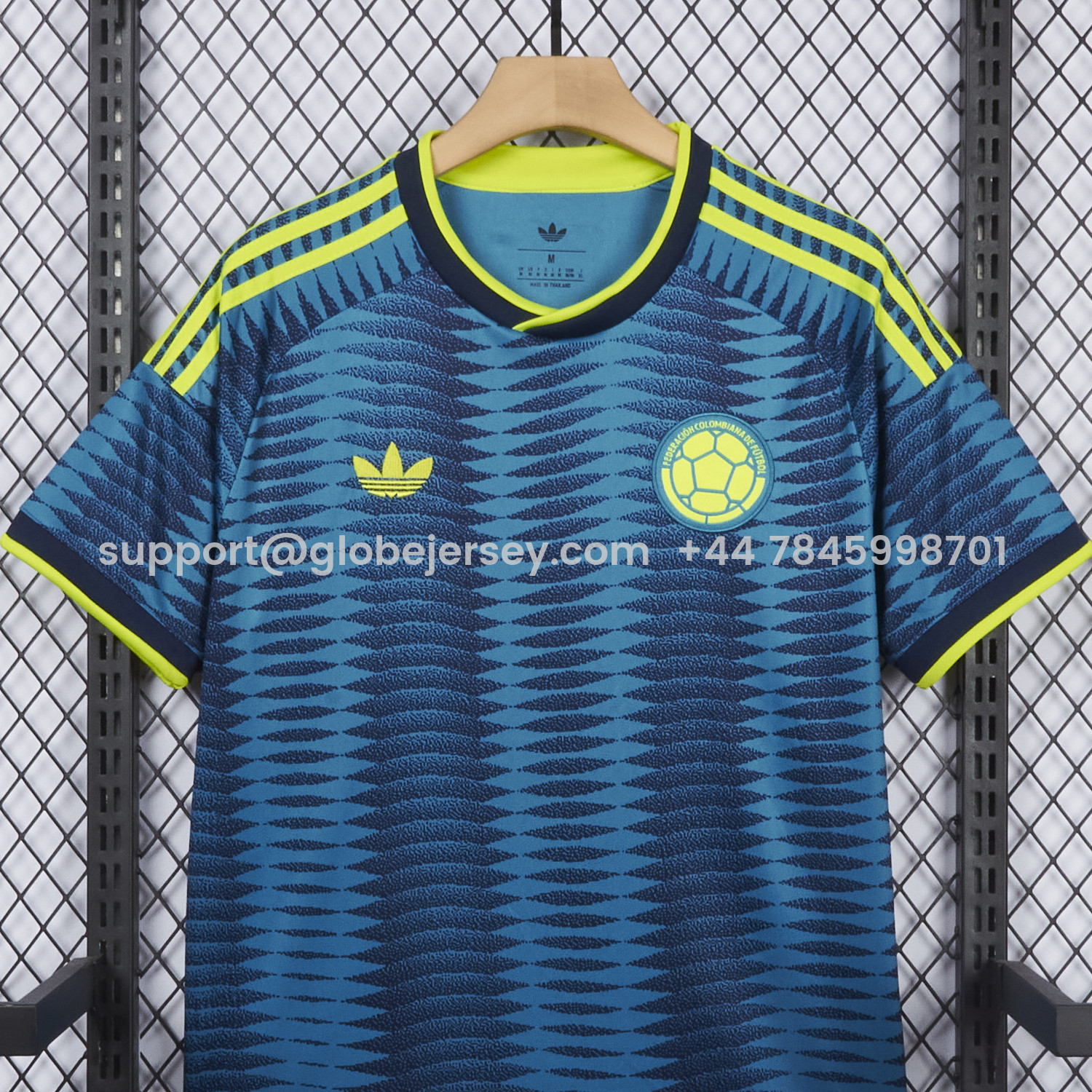GlobeJersey-Colombia 2026 Away Blue Jersey - Fans Version