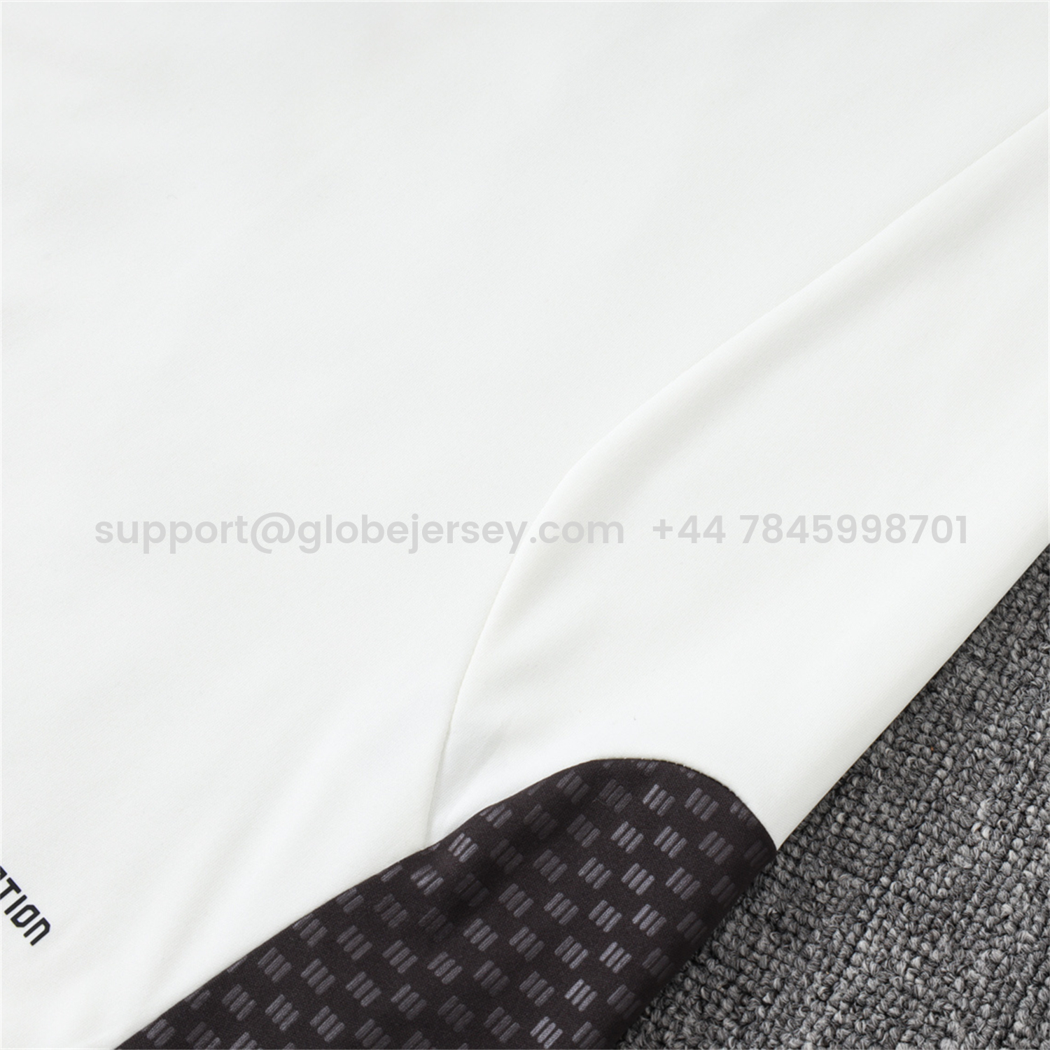 GlobeJersey-Flamengo 2026 Long Sleeve Training Set - White Top & Black Pants