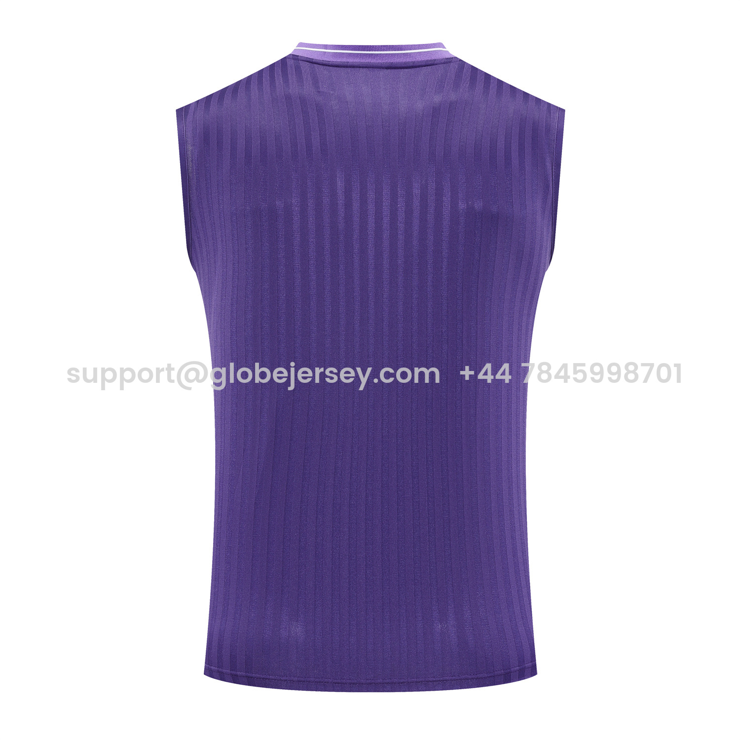 GlobeJersey-Real Madrid 25-26 Vest Training Set - Pure Purple Vest & Purple Shorts