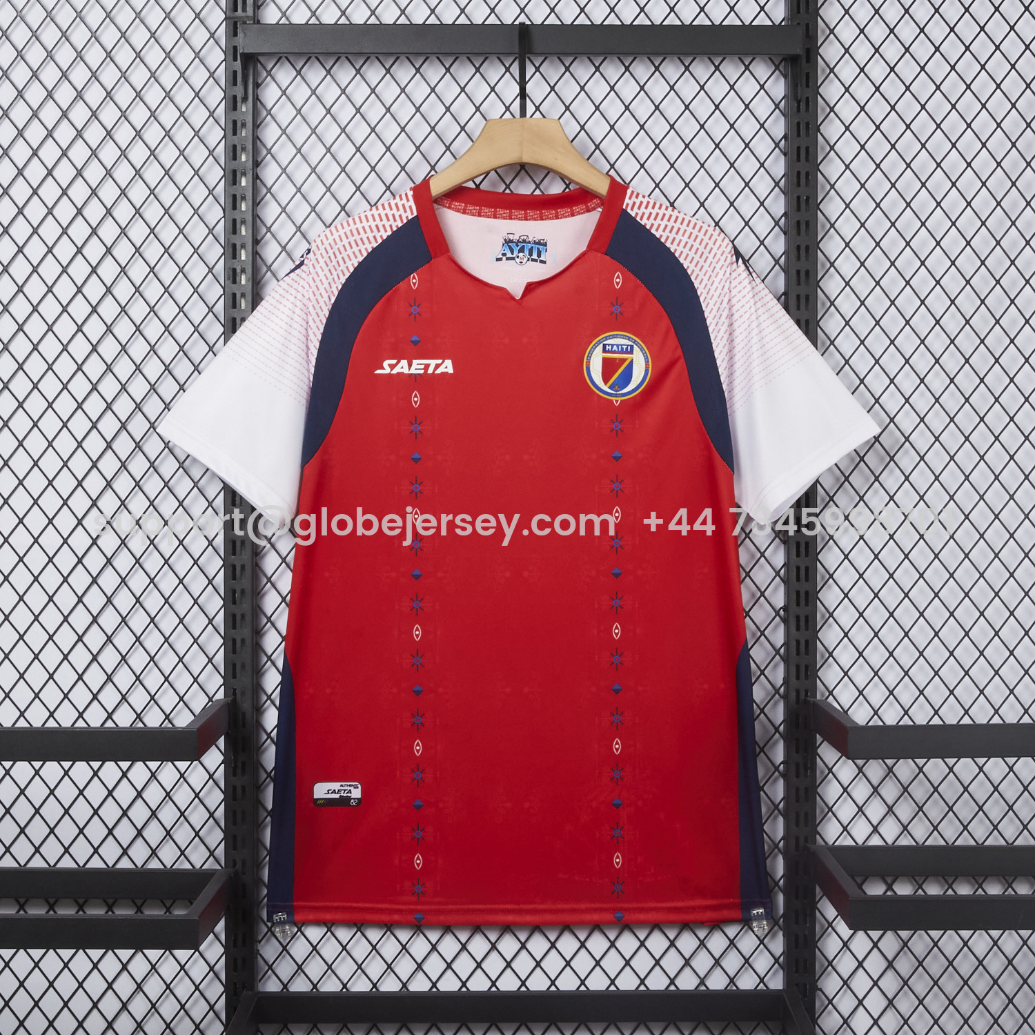 GlobeJersey-Haiti 2026 Third Red Jersey - Fans Version