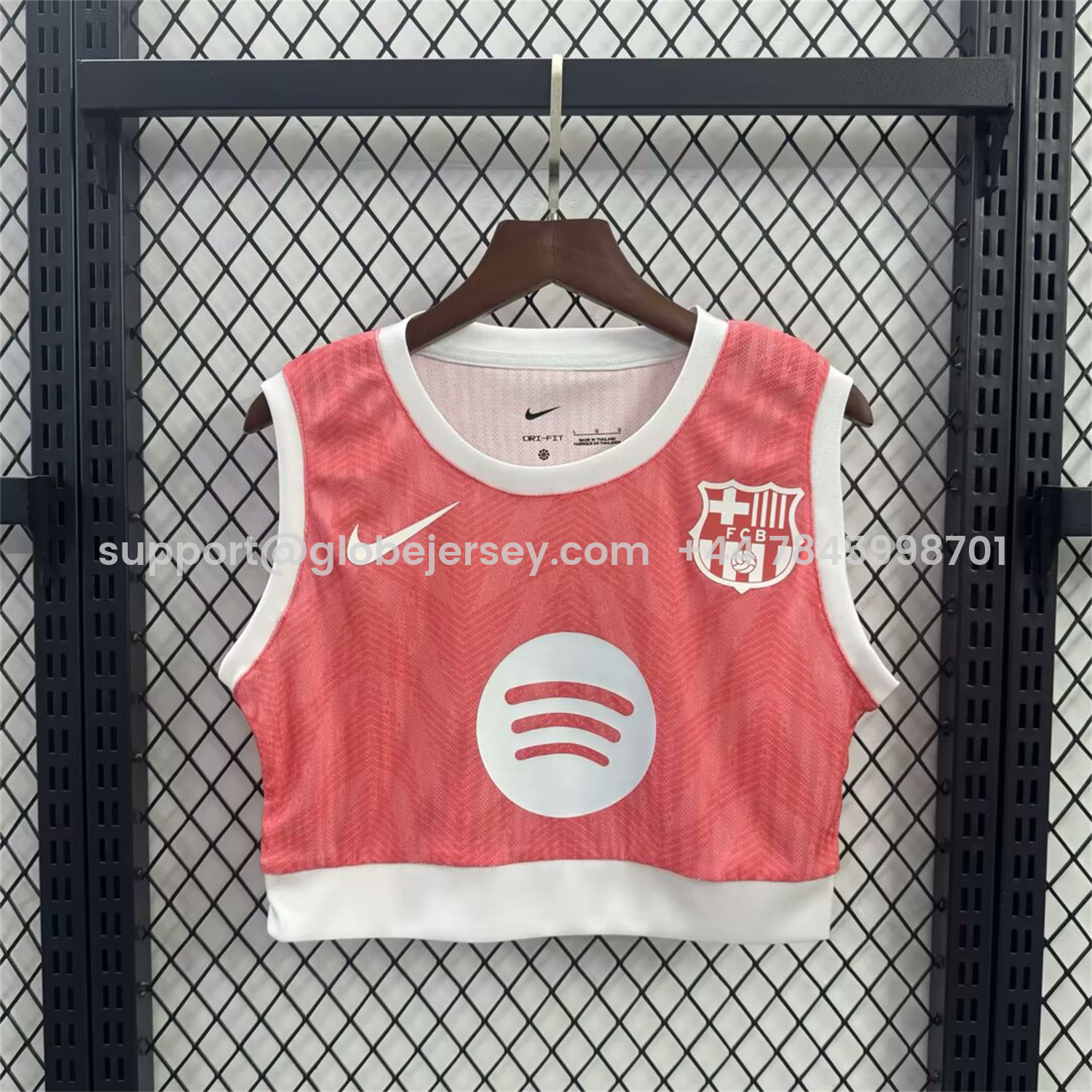 GlobeJersey-Women's Barcelona 25-26 Pink White Yoga Vest