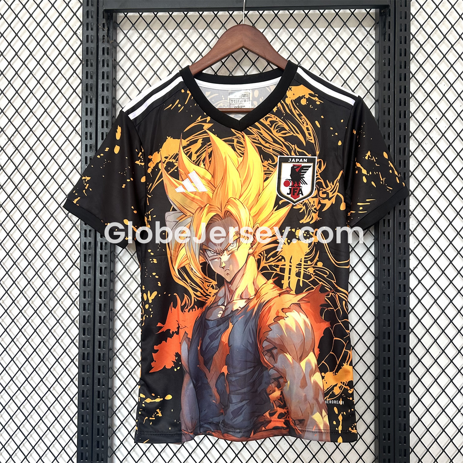 GlobeJersey-Japan 25-26 Half-length Of Blond Son Goku Special Edition Jersey - Fans Version