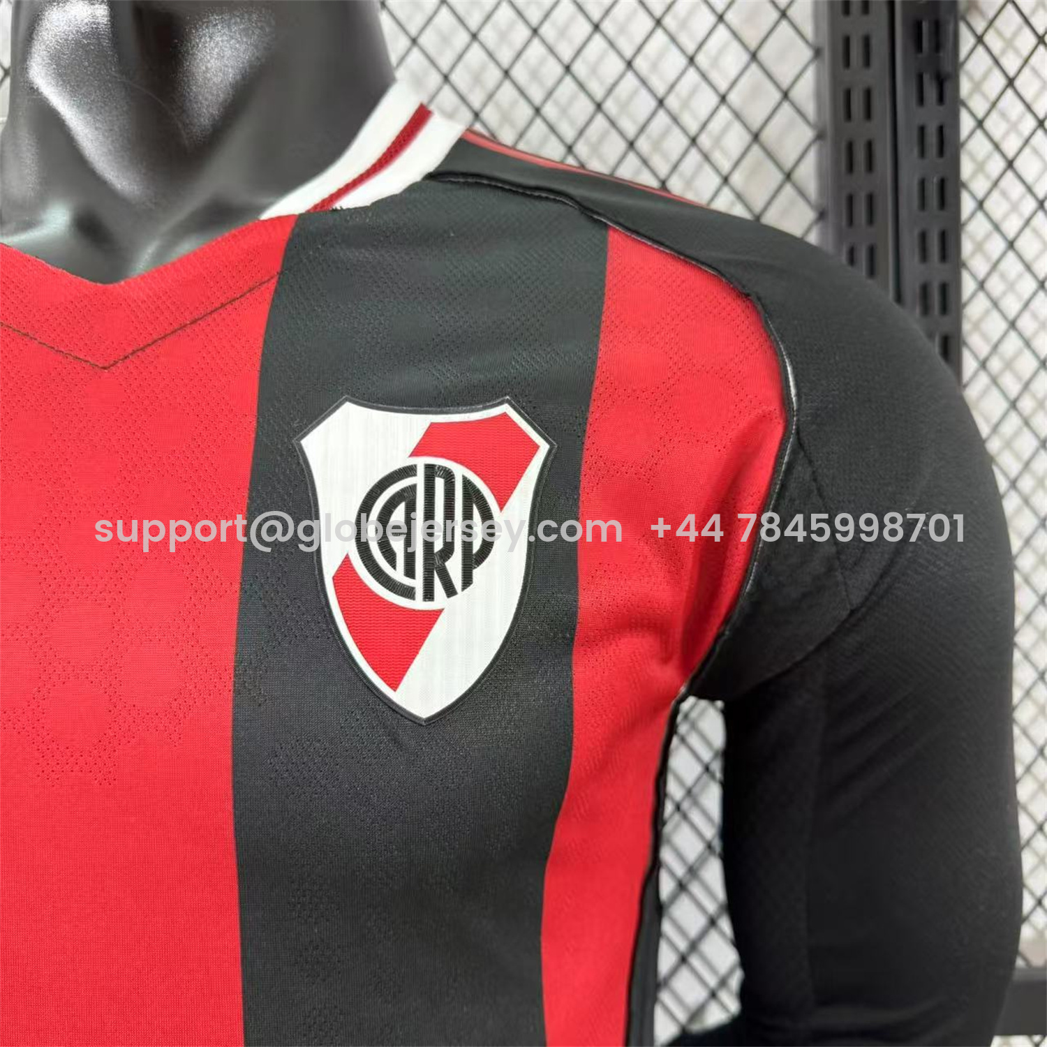 GlobeJersey-River Plate 25-26 Away Unsponsored Long Sleeves Jersey - Player Version