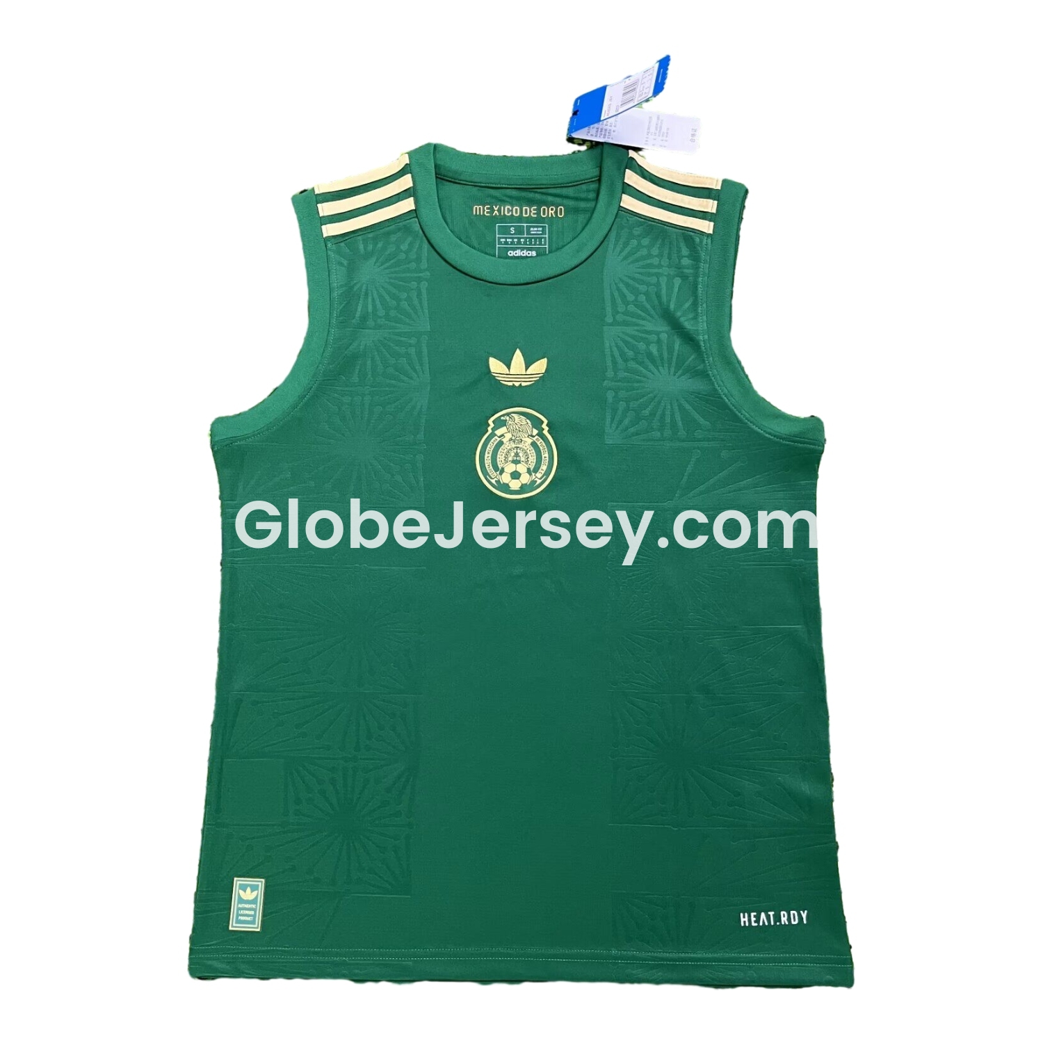 GlobeJersey-Mexico 2025 Gold Cup Green Special Edition Vest