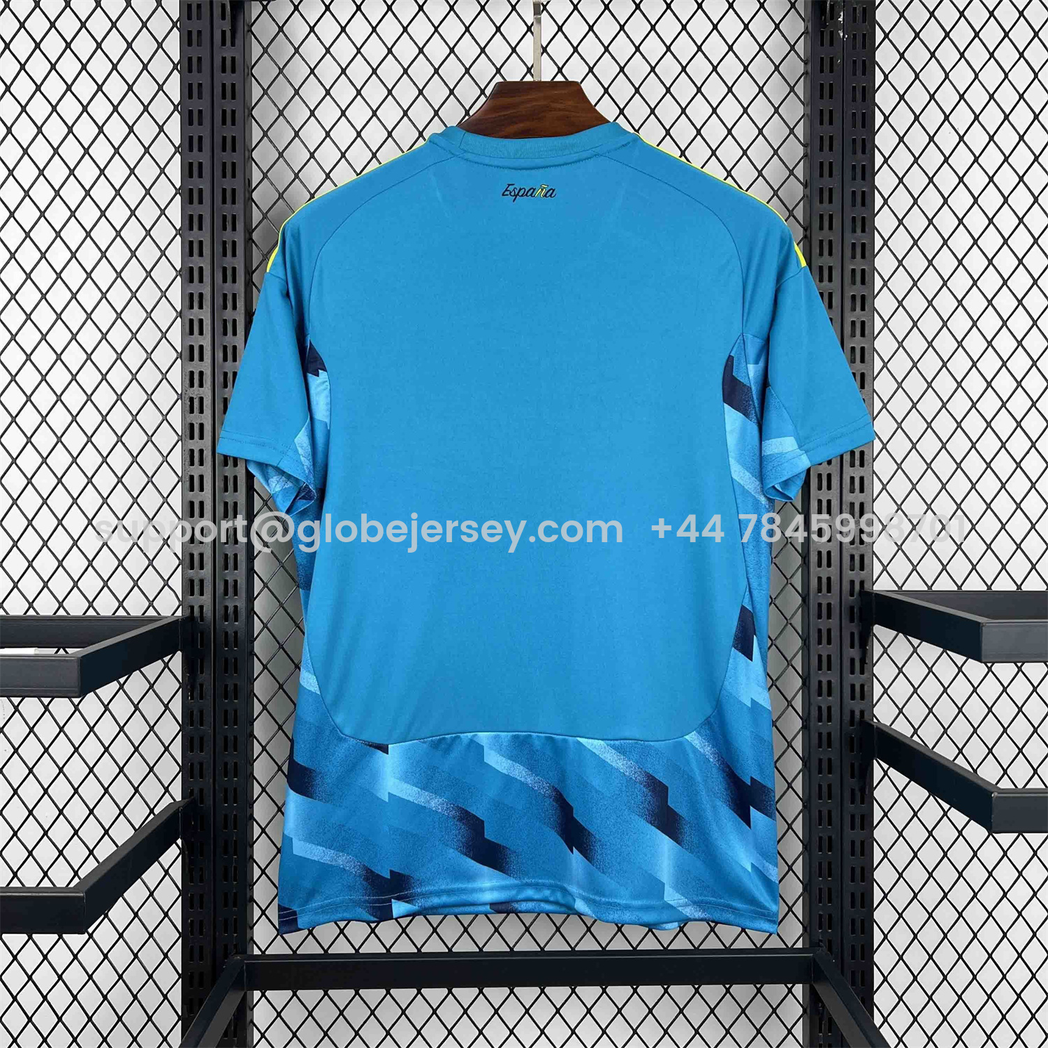 GlobeJersey-Spain 2026 Goalkeeper Blue Jersey - Fans Version