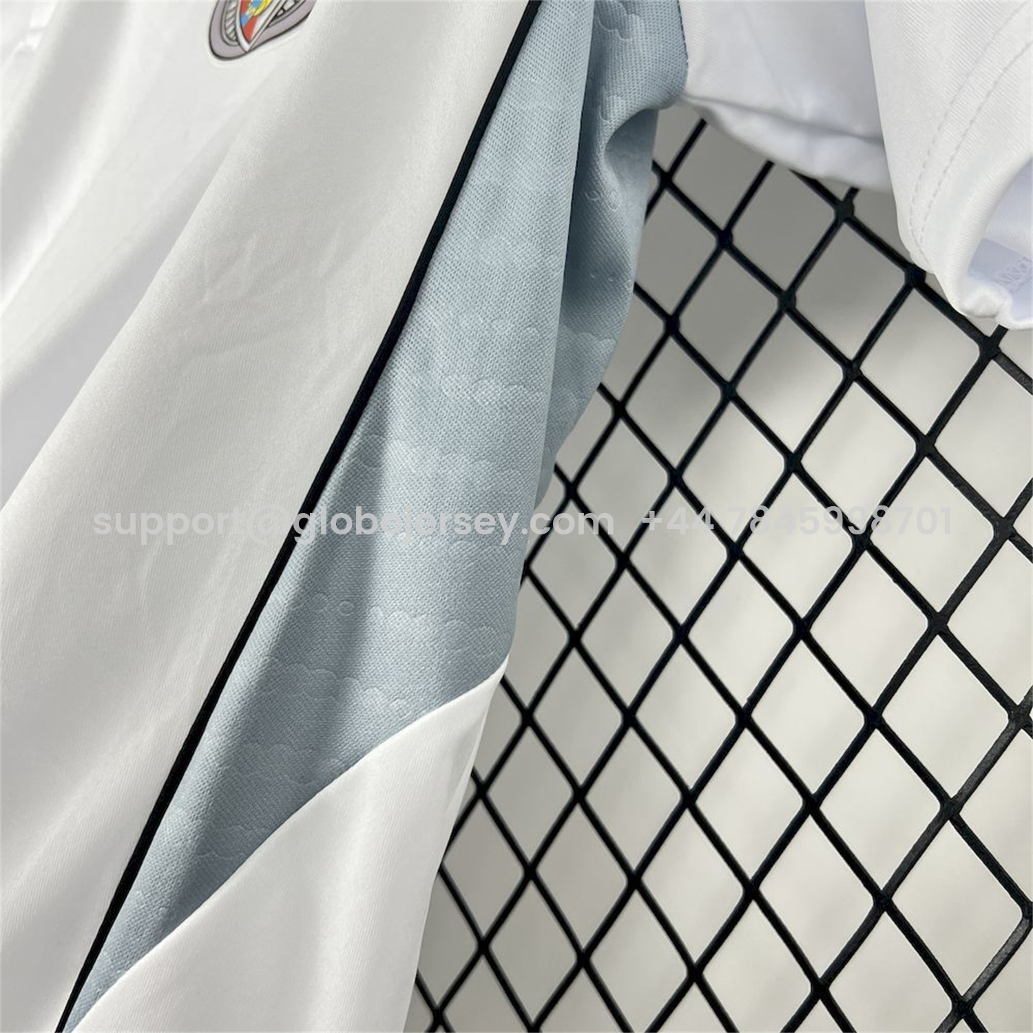 GlobeJersey-Benfica 25-26 White Polo Jersey - Fans Version