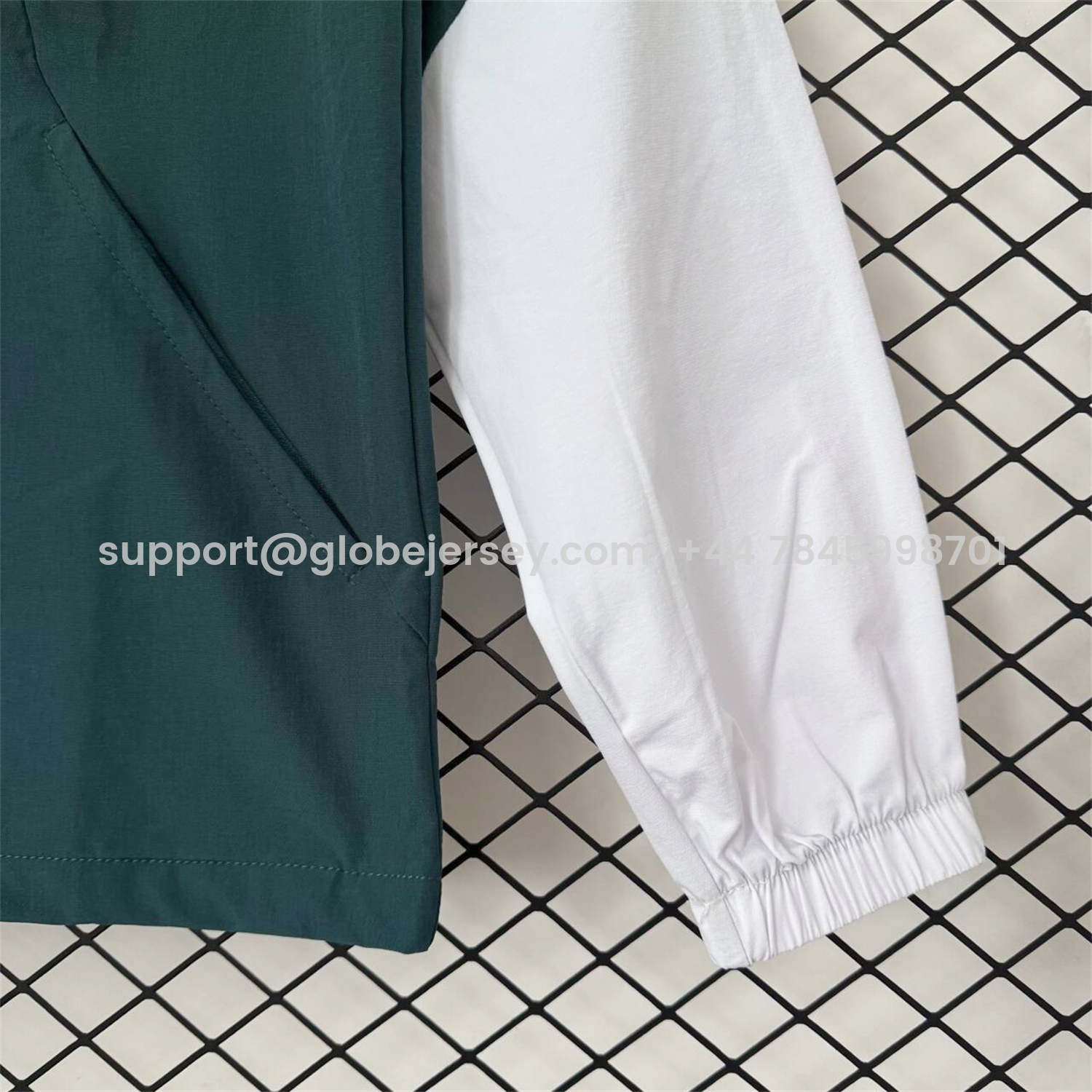 GlobeJersey-Italy 2026 Windbreaker Training Set - Green Top and Pants