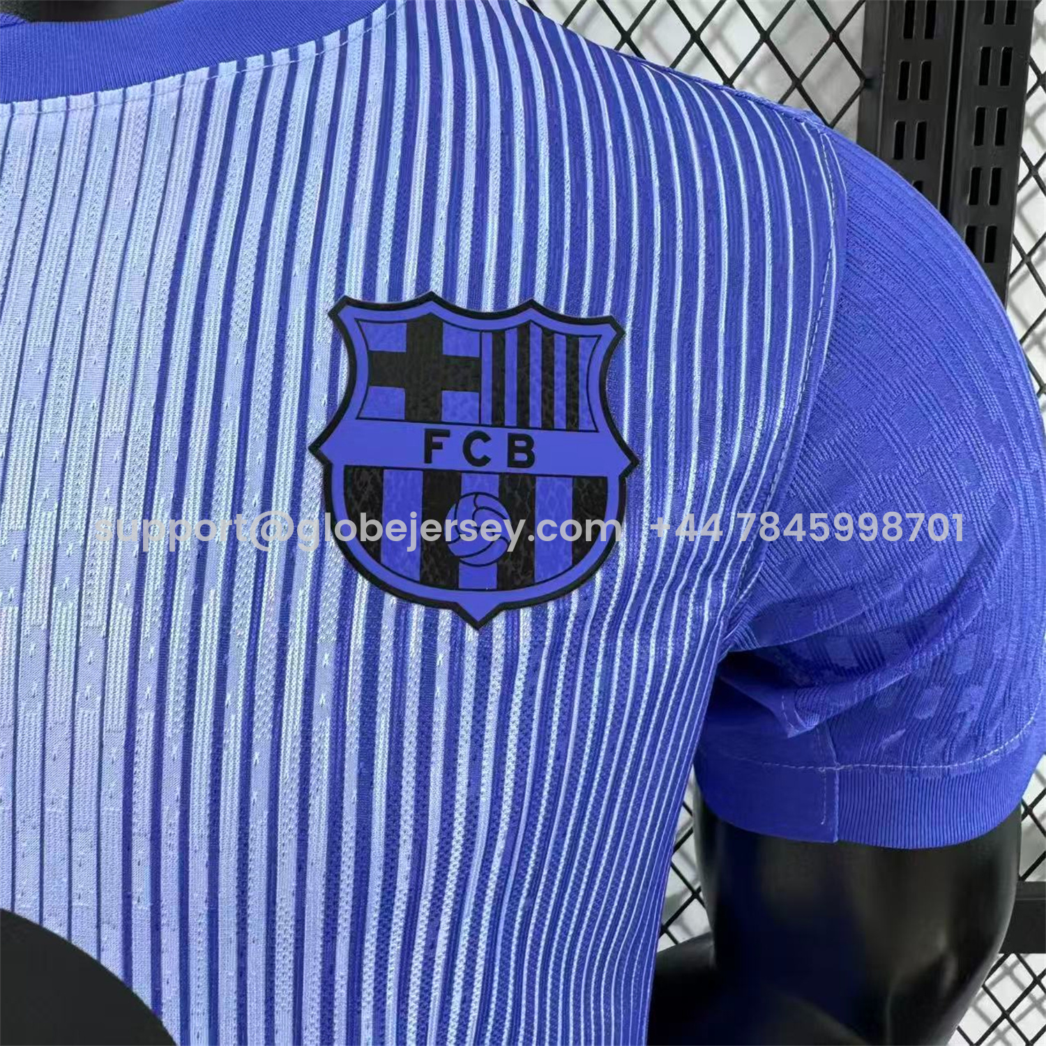 GlobeJersey-Barcelona 25-26 Purple Gradient Pre-Match Training Jersey - Player Version