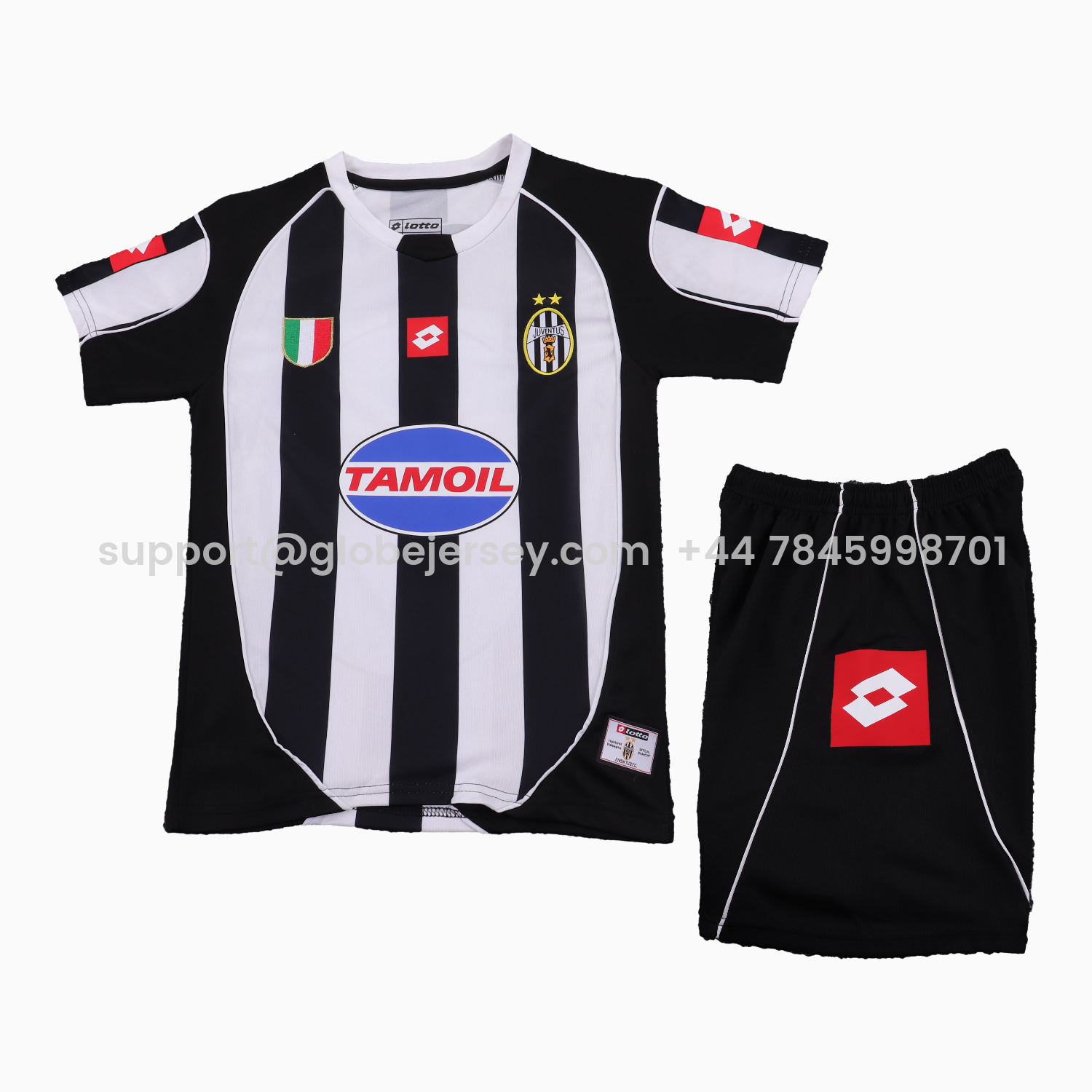 GlobeJersey-Retro Juventus 2002-03 Home Kids Kit