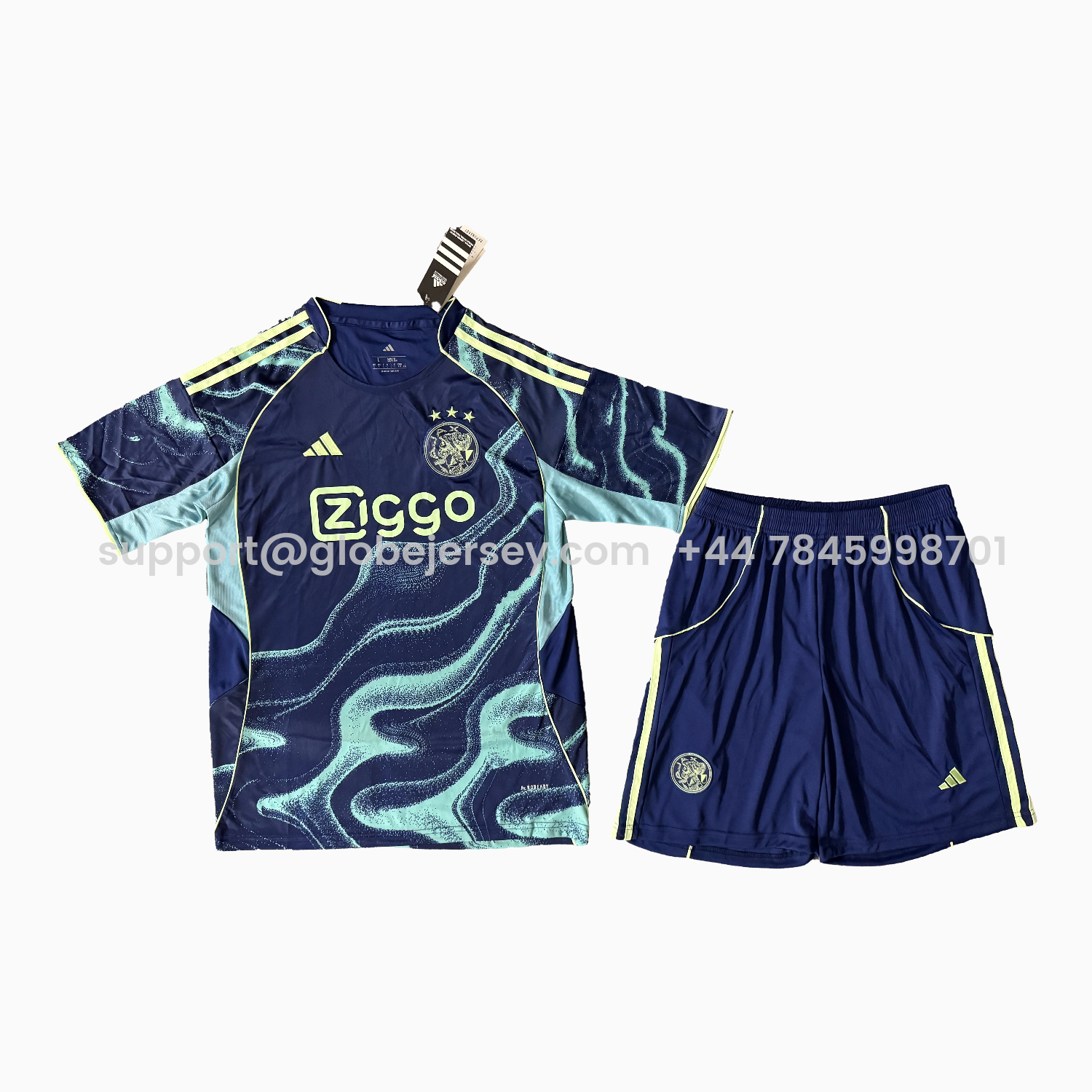 GlobeJersey-Ajax 25-26 Away Men's Adult Jersey Set - Fans Version