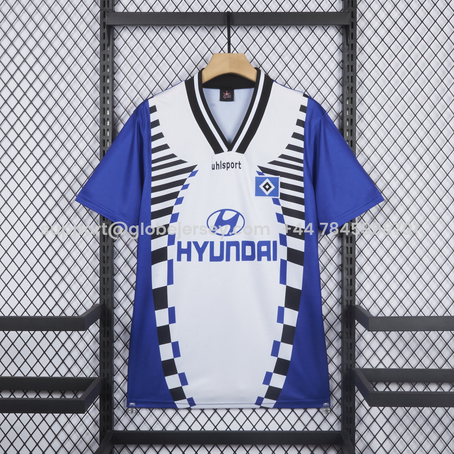 GlobeJersey-Retro Hamburger SV 1996-97 Away Blue Jersey