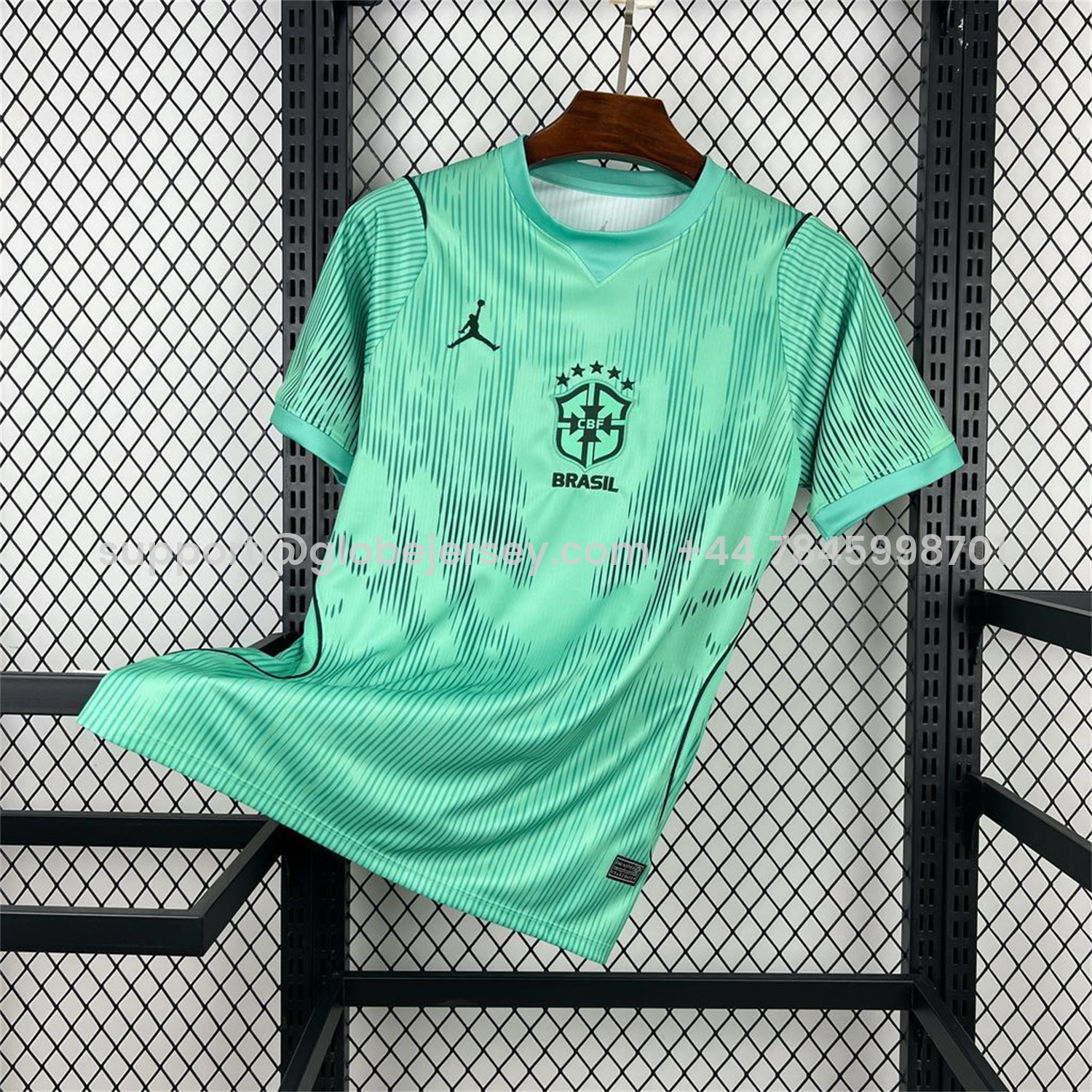 GlobeJersey-Brazil 2026 Mint Green Goalkeeper Jersey - Fans Version
