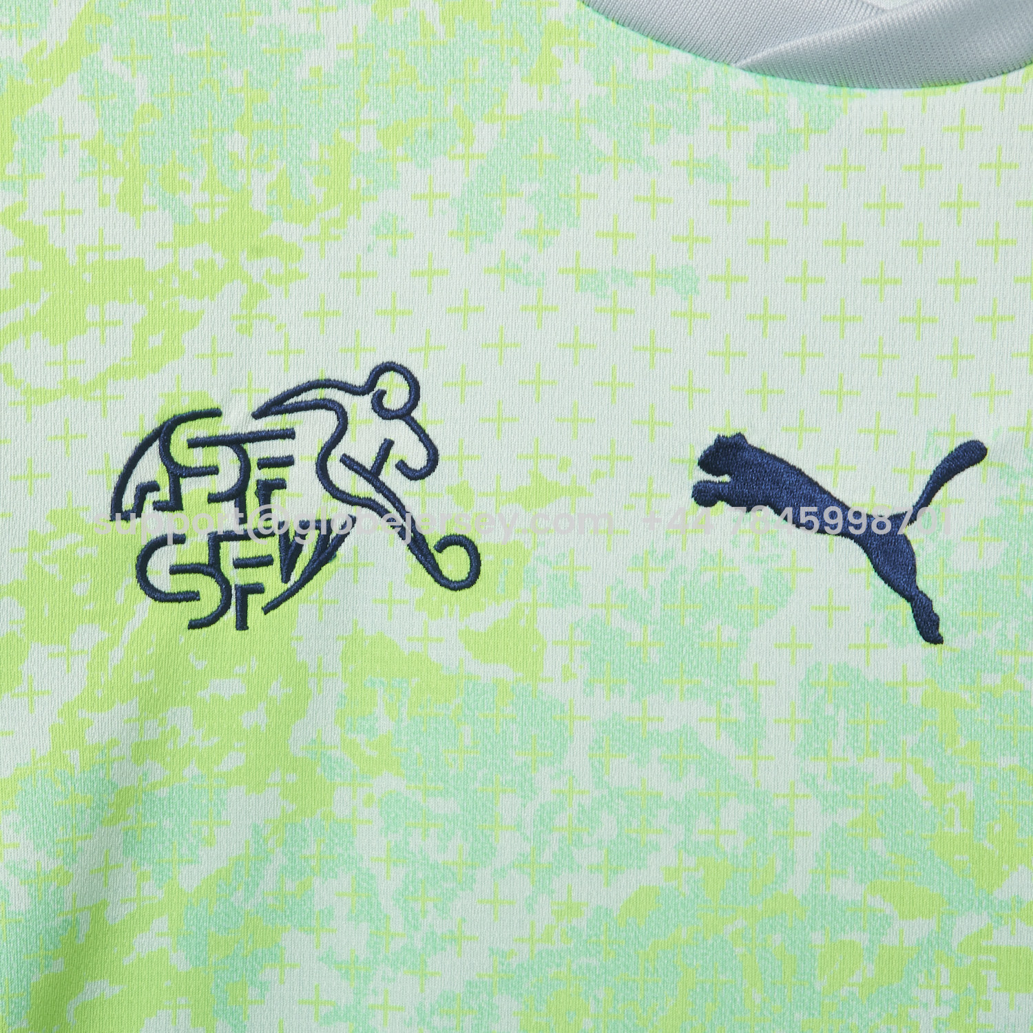 GlobeJersey-Switzerland 2026 Away Green Jersey - Fans Version