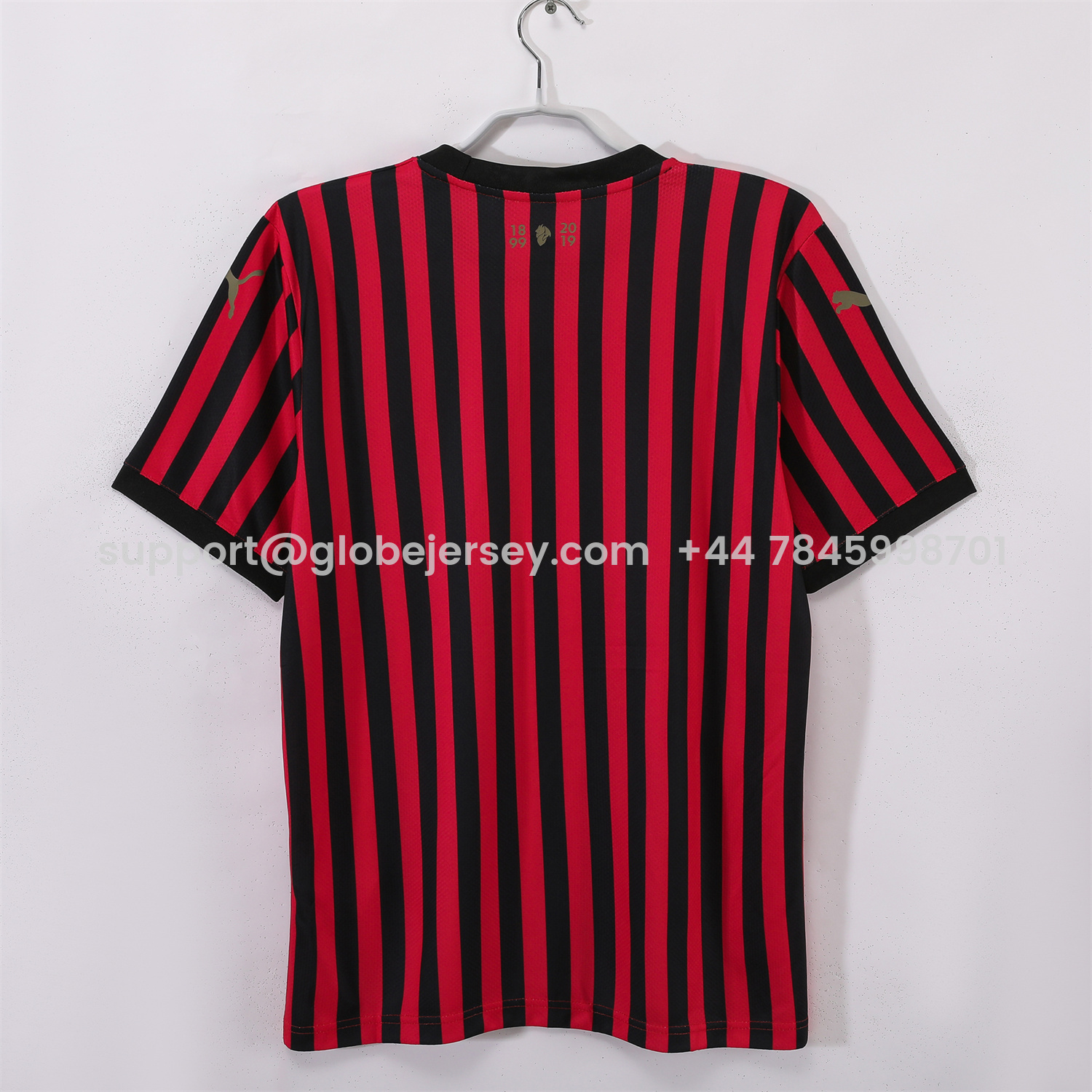 GlobeJersey-Retro AC Milan 2019 120th Anniversary Home Jersey