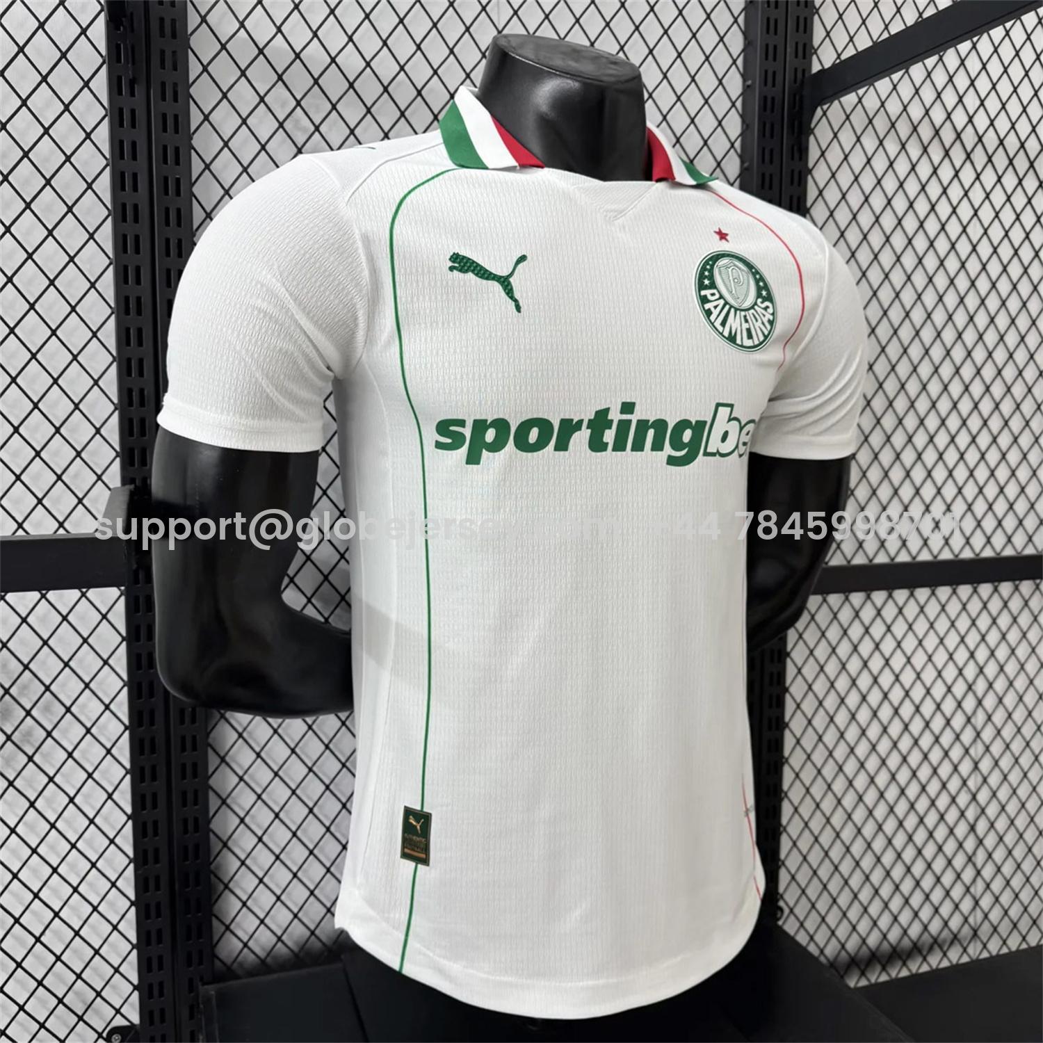 GlobeJersey-Palmeiras 26-27 Away White Jersey - Player Version
