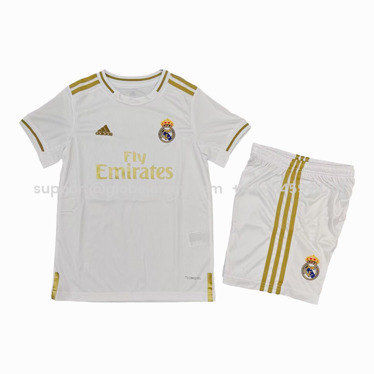 GlobeJersey-Retro Real Madrid 2019-20 Home Kids Kit