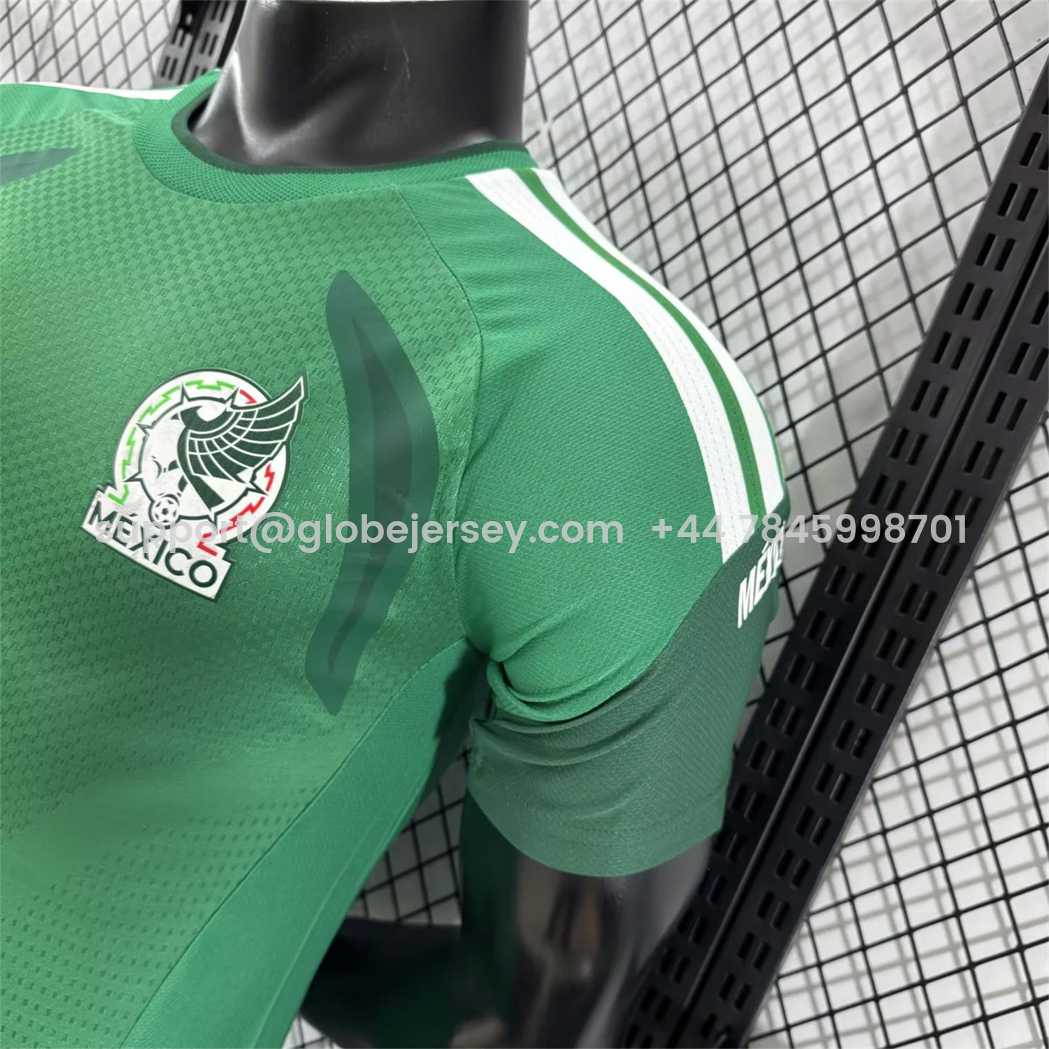 GlobeJersey-Mexico 2026 Green Pre-Match Training Jersey - Player Version