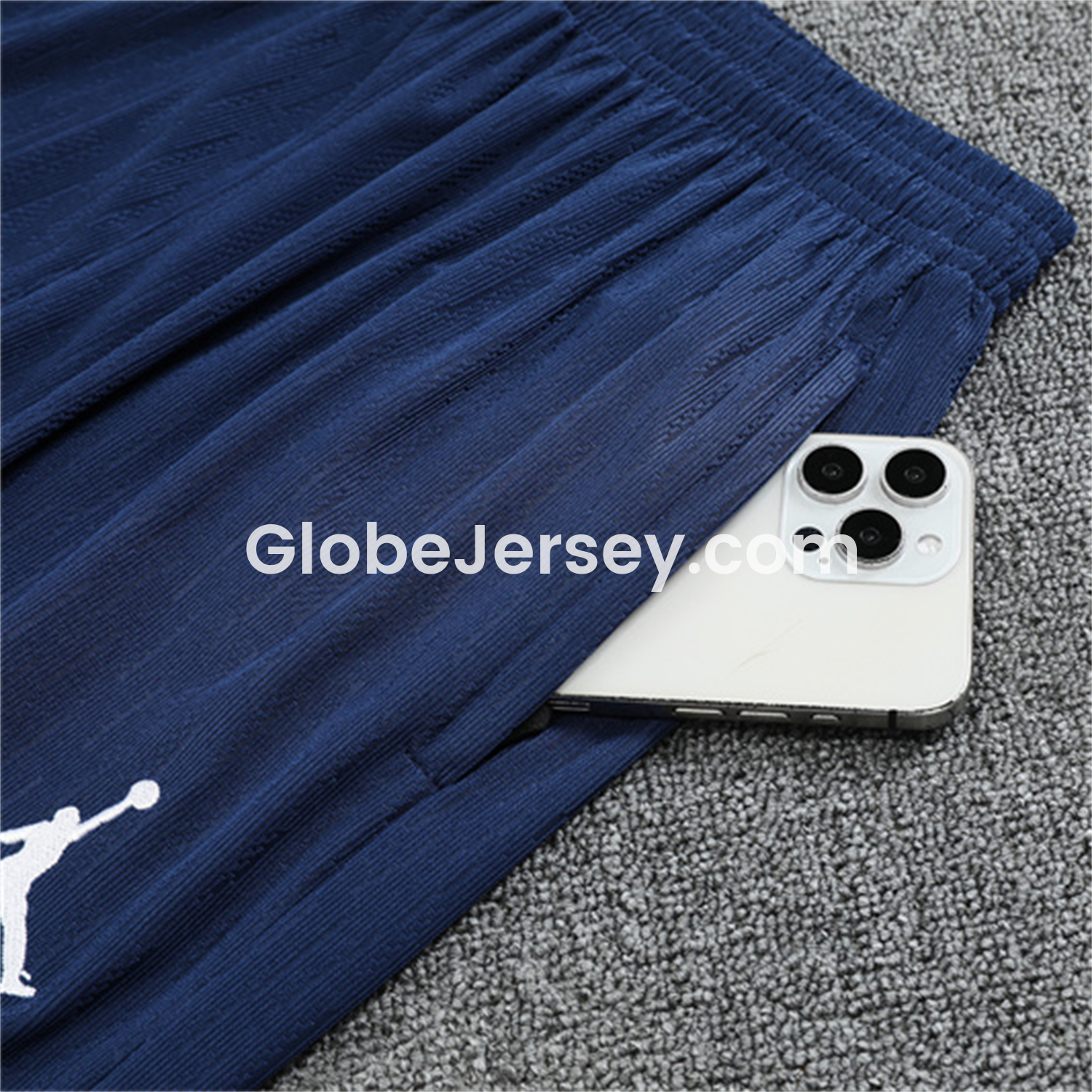 GlobeJersey-Paris Saint-Germain PSG 25-26 Long Sleeve Training Set - JD White Wing Royal Blue Top and Pants