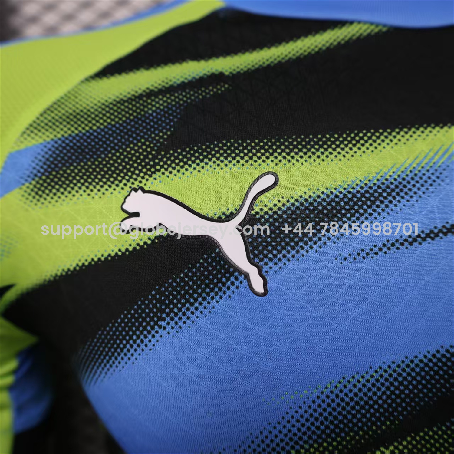 GlobeJersey-Marseille 25-26 Blue Green Gradient Training Jersey - Player Version