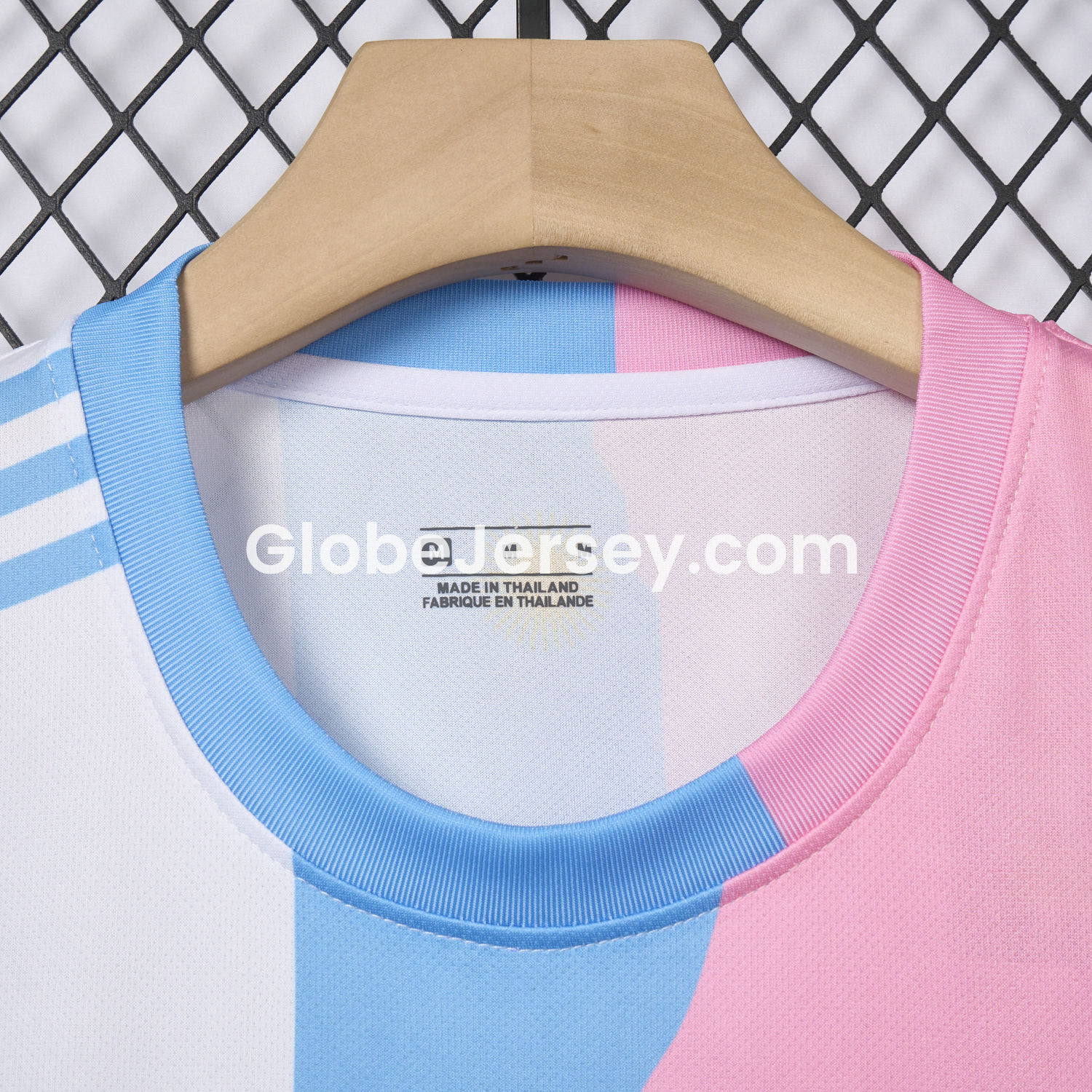 GlobeJersey-Messi Career Commemorative Jersey - Fans Version - Argentina INT M.A.M Barcelona - with 10 Special Font