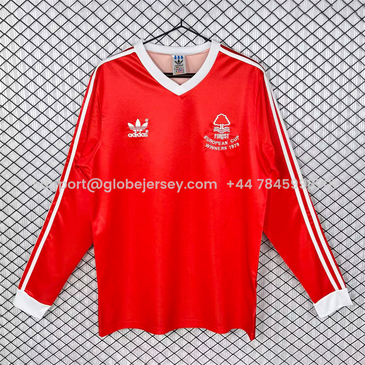 GlobeJersey-Retro Nottingham Forest 1977-80 Home Long Sleeves Jersey