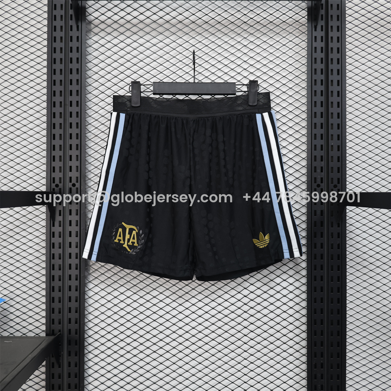 GlobeJersey-Argentina 25-26 Black Shorts - Player Version