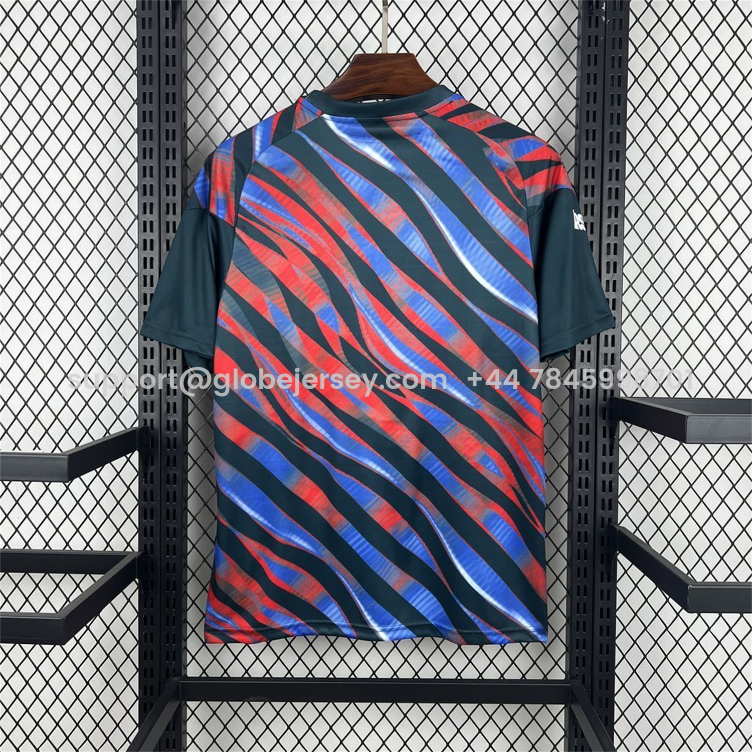 GlobeJersey-Arsenal 26-27 Red And Blue Twill Pre-Match Training Jersey - Fans Version