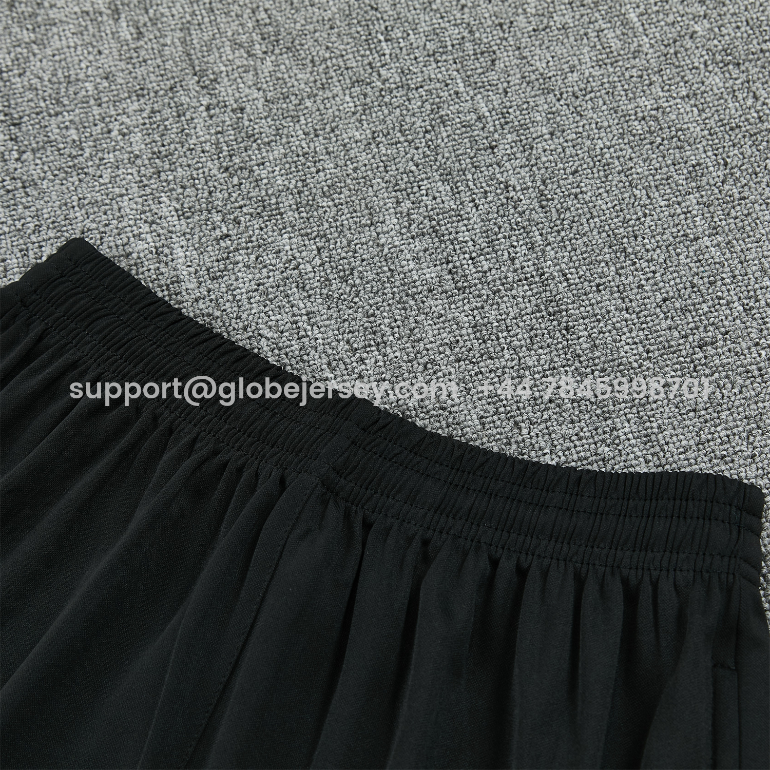 GlobeJersey-Inter Milan 25-26 Short-Sleeve Training Set - Black And Grey Top & Pants
