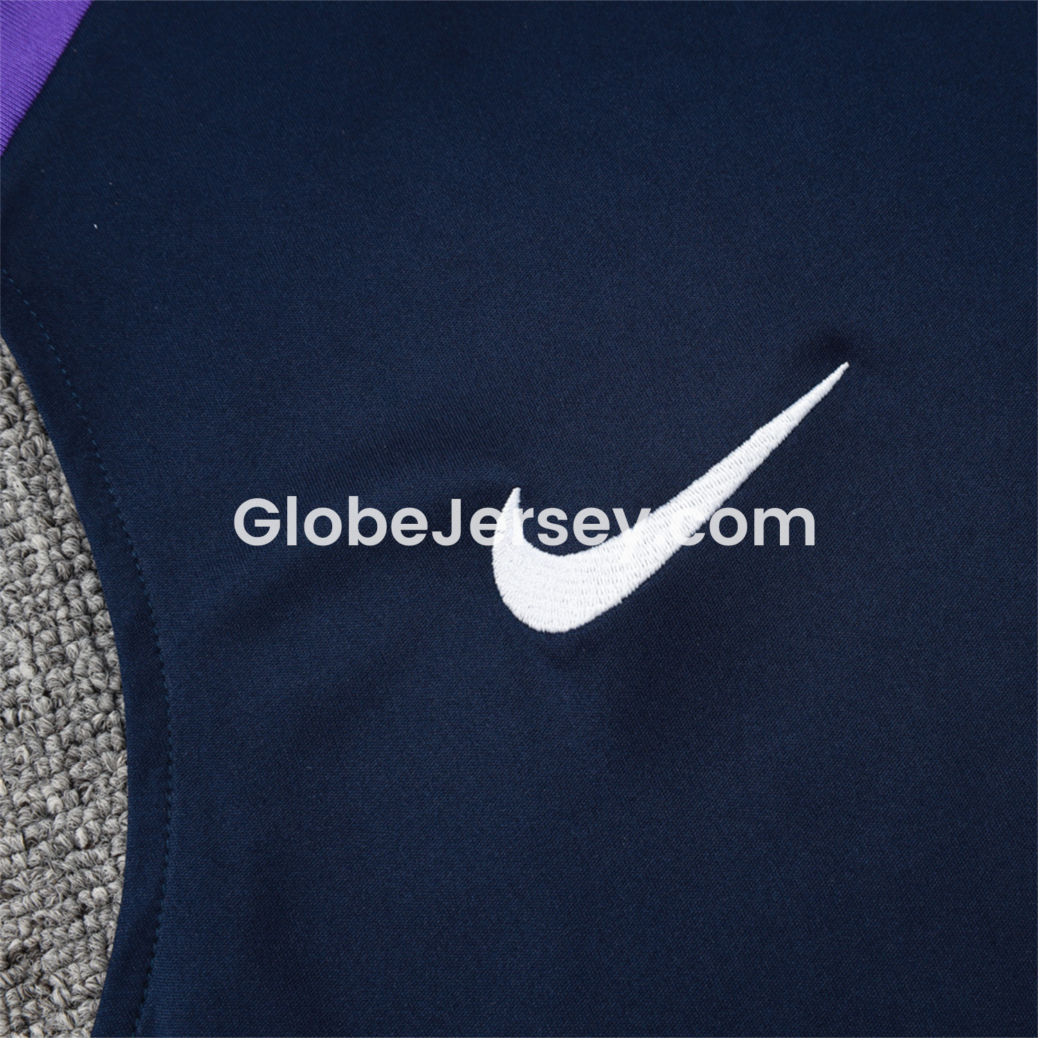 GlobeJersey-Corinthians 25-26 Vest Training Set - Deep Blue Black Vest and Shorts