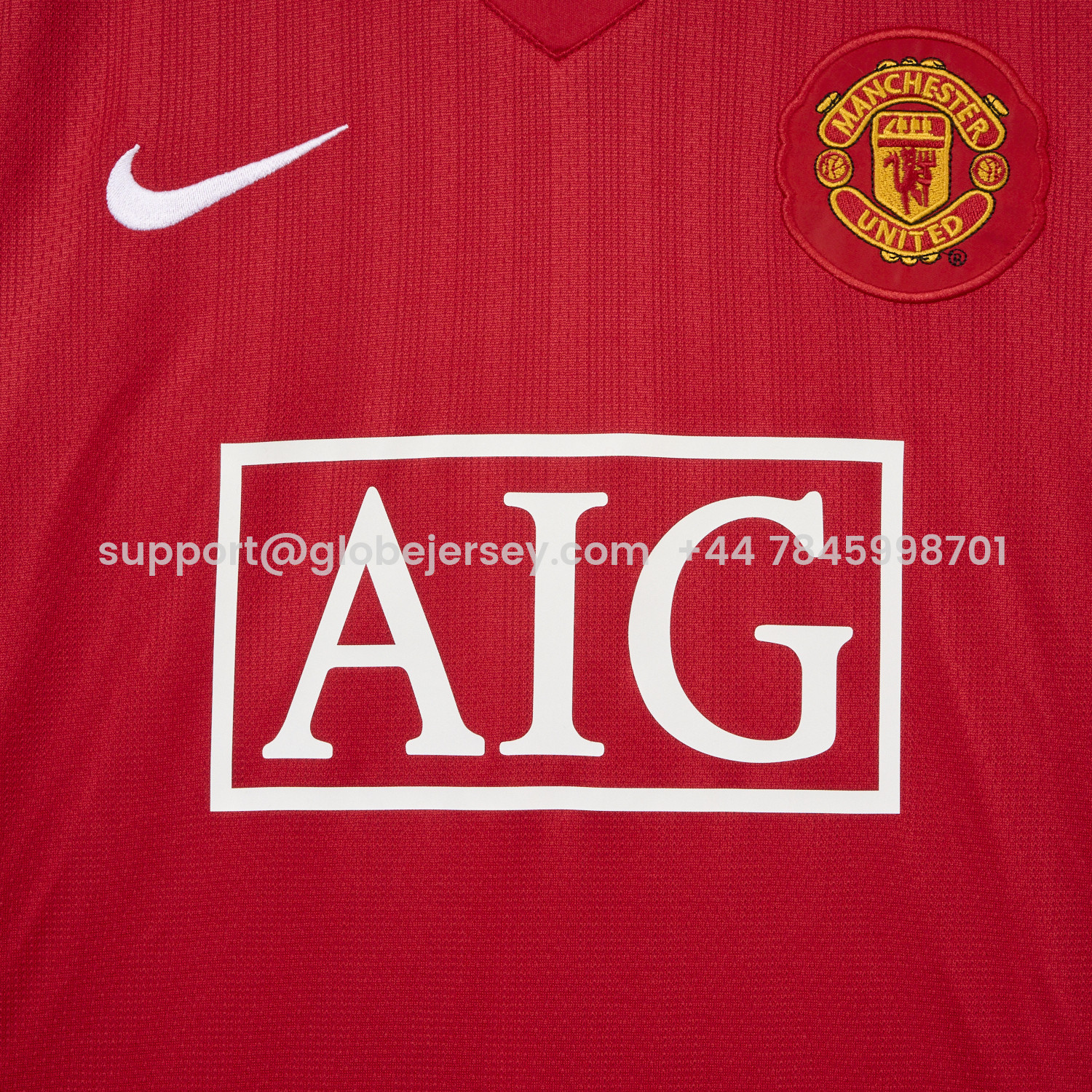 GlobeJersey-Retro Manchester United 2007-09 Home Jersey