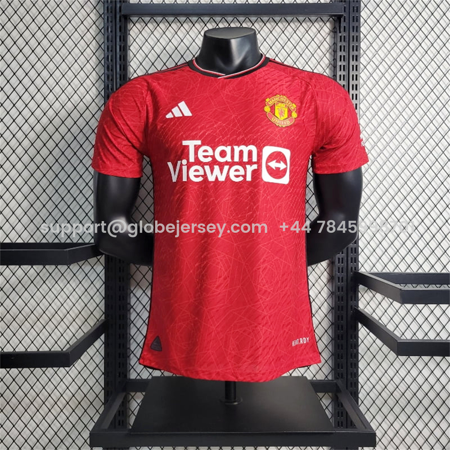 GlobeJersey-Retro Manchester United 2023-24 Home Red Jersey - Player Version