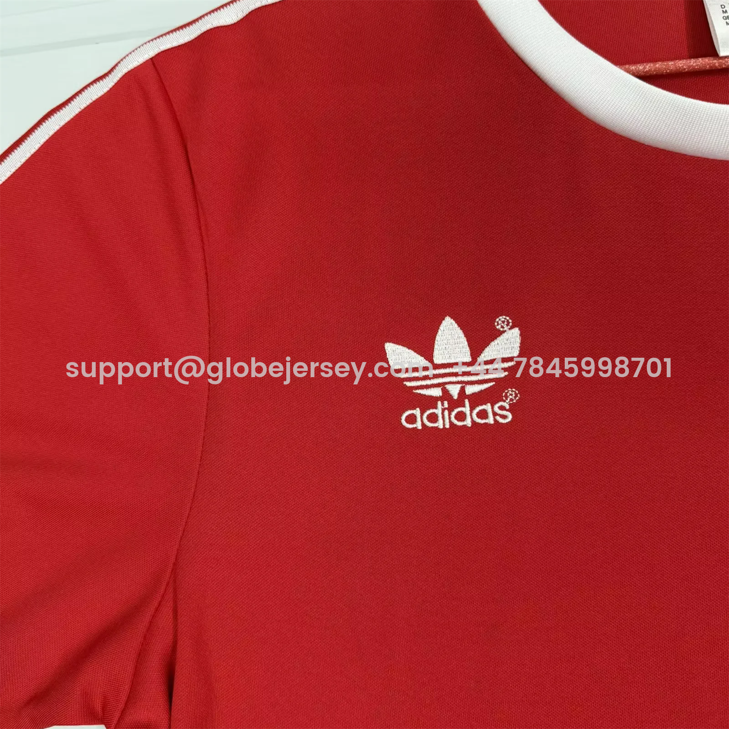 GlobeJersey-Retro Bulgaria 1986 Away Red Jersey