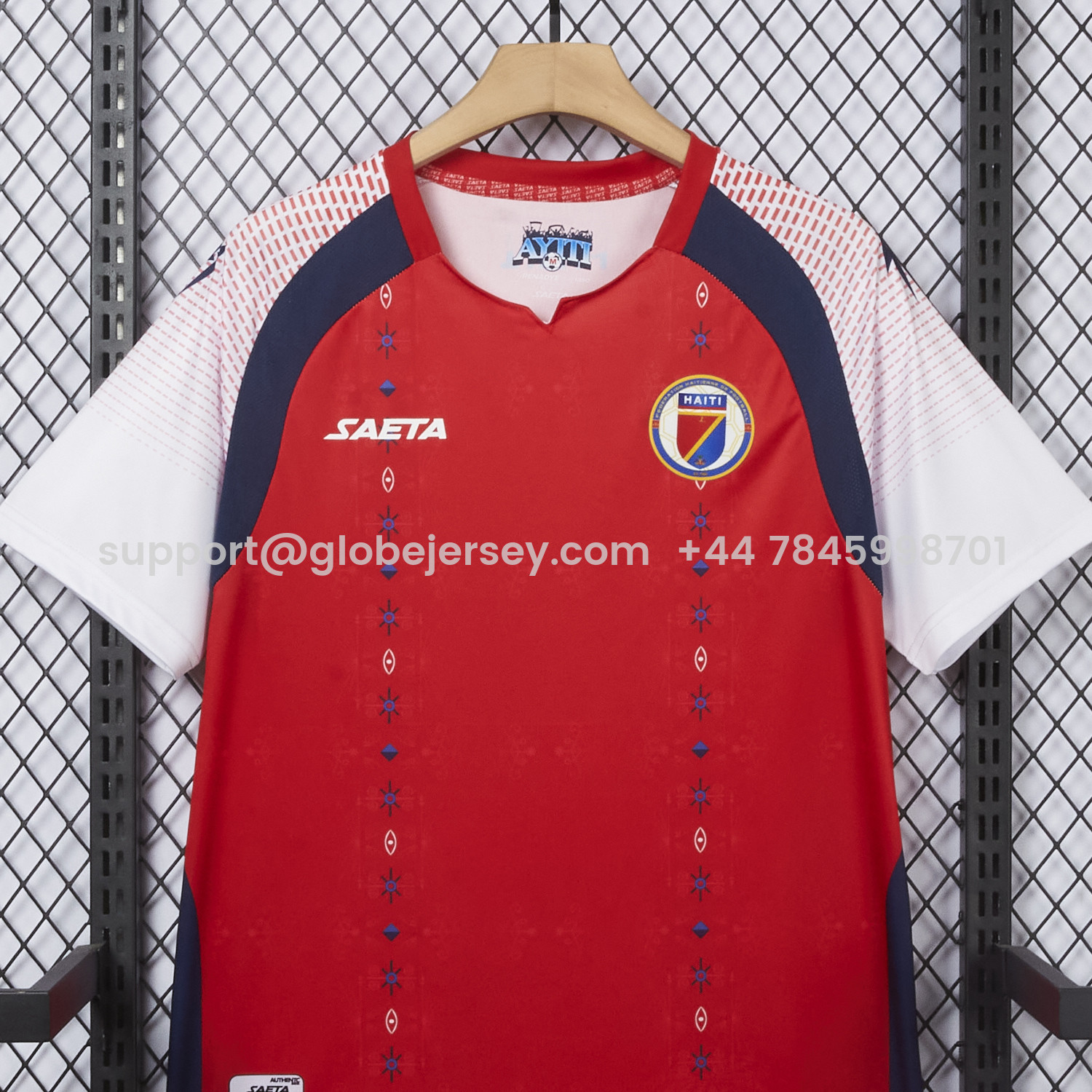 GlobeJersey-Haiti 25-26 Third Red Jersey - Fans Version