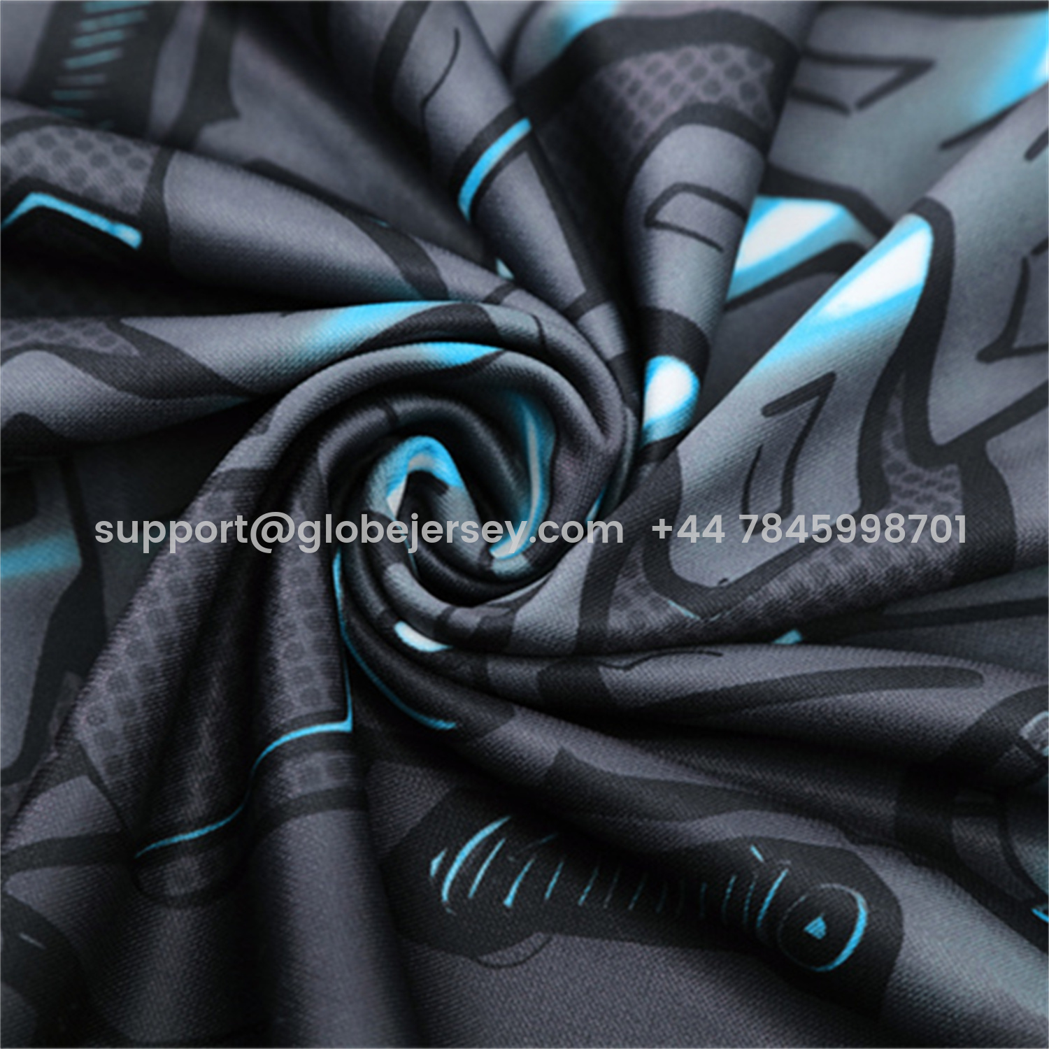 GlobeJersey-Napoli 25-26 Kids Long Sleeve Training Set - Gray Mecha Top & Black Pants