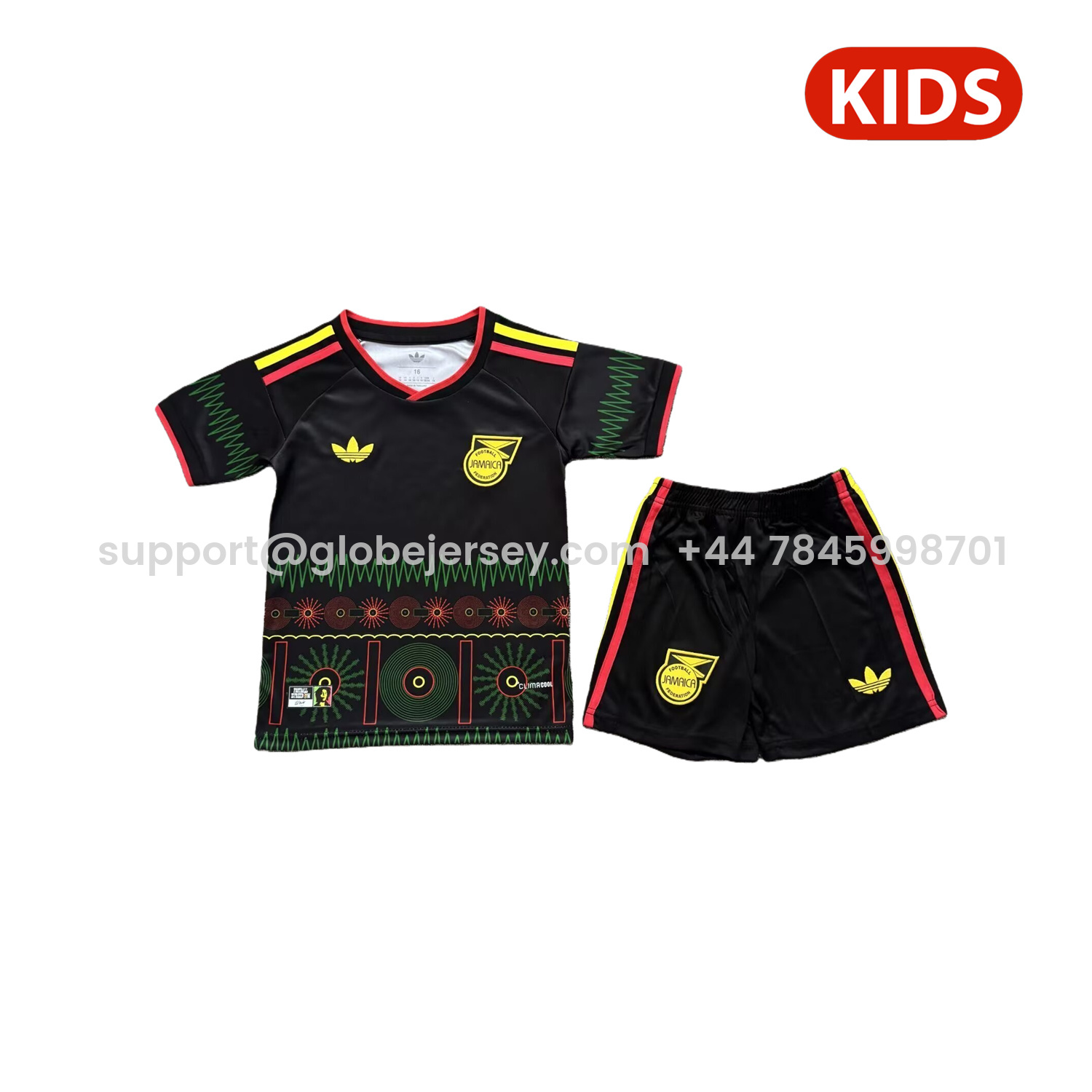 GlobeJersey-Jamaica 2026 Away Kids Kit