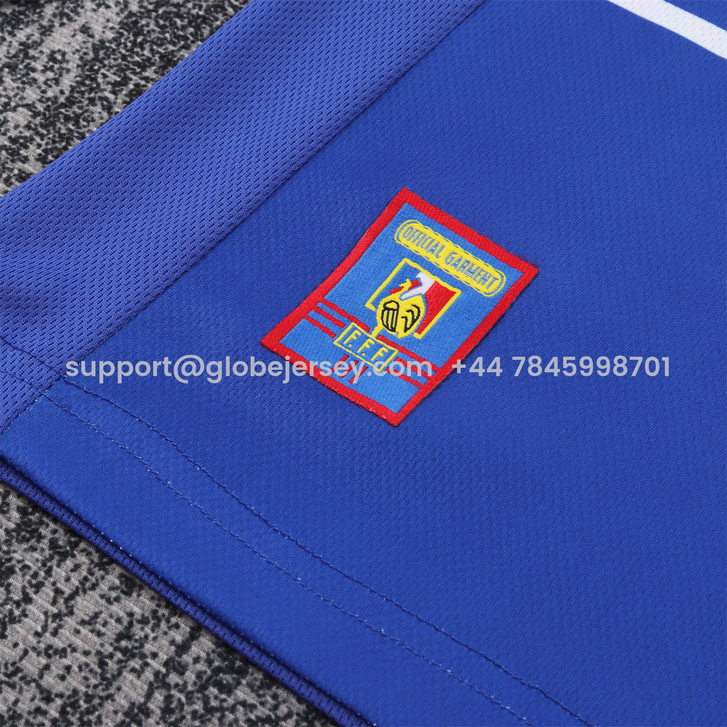 GlobeJersey-Retro France 1998 Home Long Sleeves Kids Kit