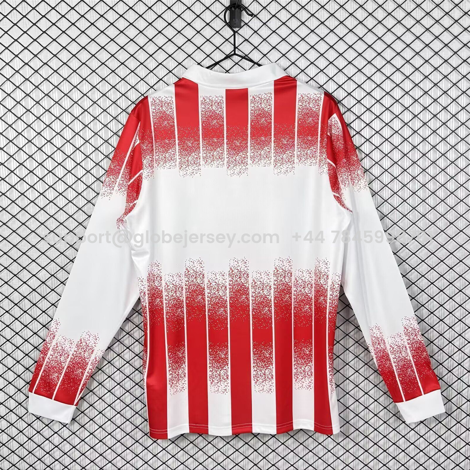 GlobeJersey-Retro AS Cannes 1991-92 Home Long Sleeves Jersey