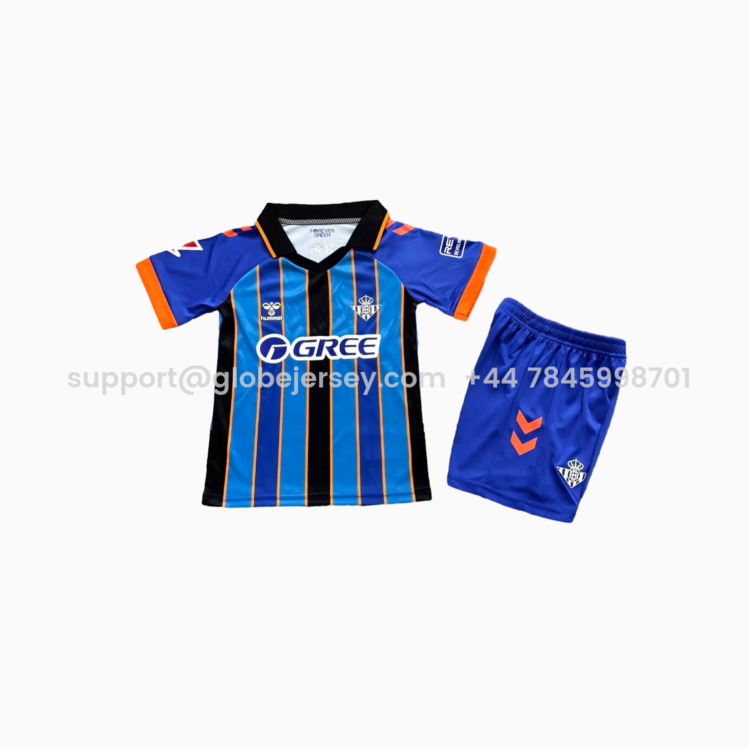 GlobeJersey-Real Betis 25-26 Goalkeeper Blue Kids Kit