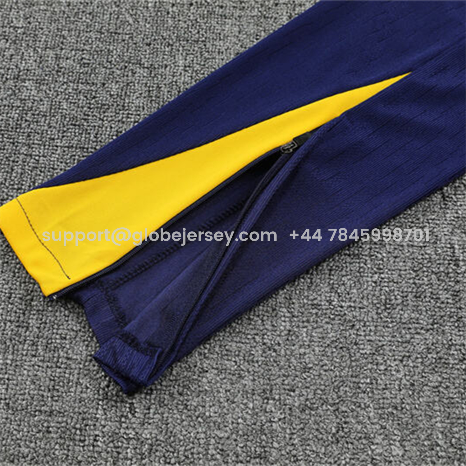 GlobeJersey-Barcelona 25-26 Long Sleeve Training Set - Purple Camouflage Top & Blue Pants