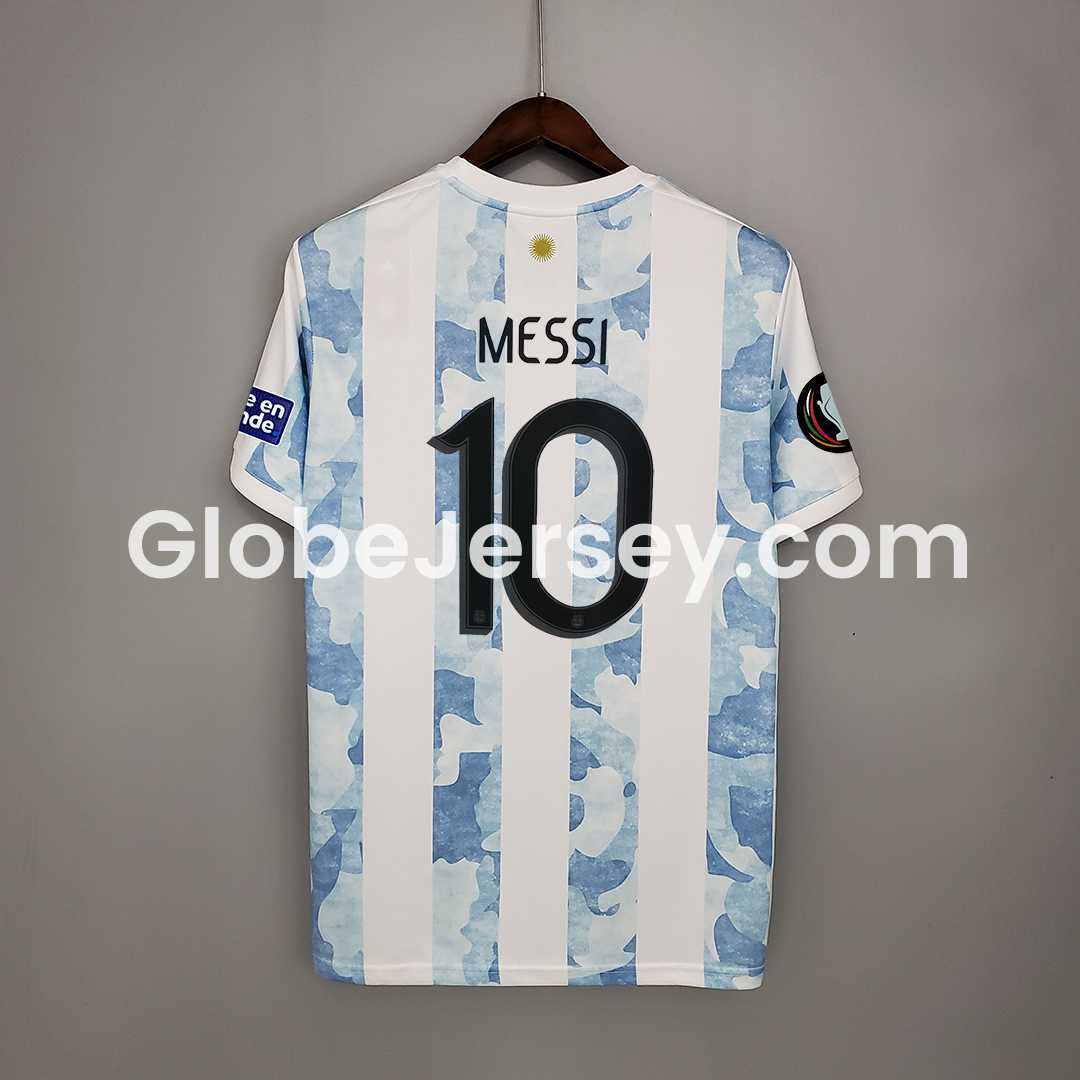 GlobeJersey-Retro Argentina 2021 Home Stadium Jersey