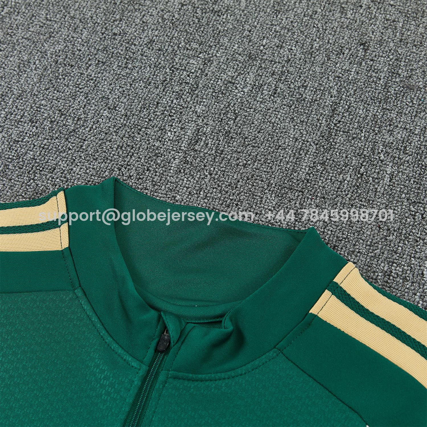 GlobeJersey-Italy 2026 Long Sleeve Training Set - Green With White Top & Pants