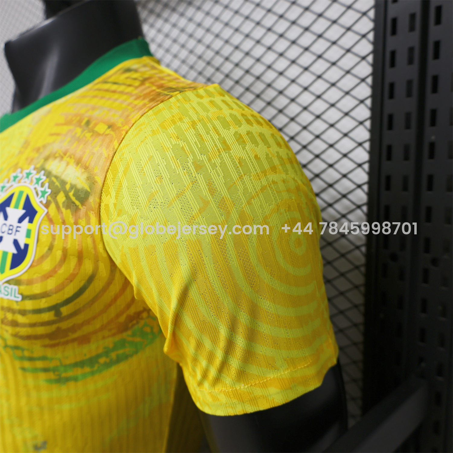 GlobeJersey-Brazil 2026 Yellow Waves Special Jersey - Player Version