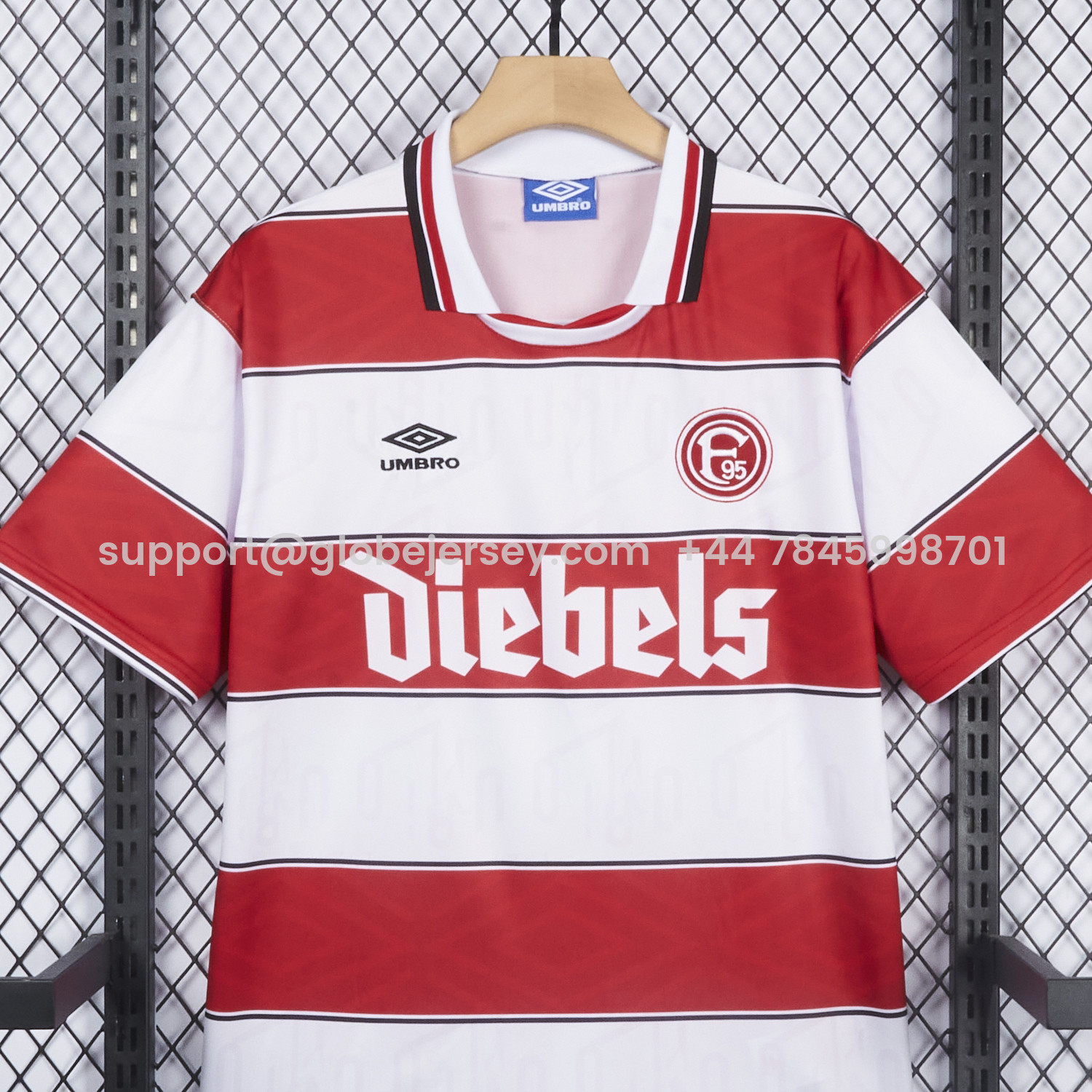 GlobeJersey-Retro Fortuna Düsseldorf 1995-96 Home Jersey