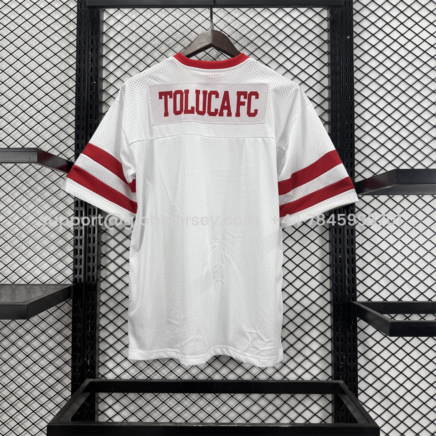 GlobeJersey-Toluca 25-26 White Diablos Baseball Jersey