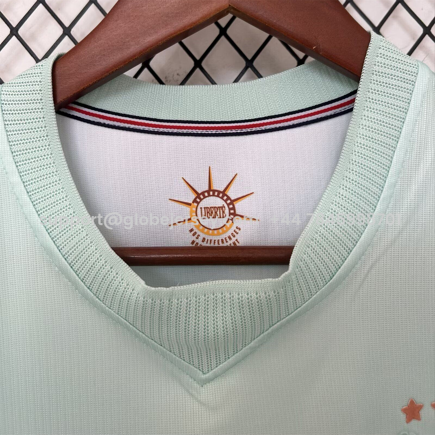 GlobeJersey-France 2026 Away Mint Green Jersey - Fans Version